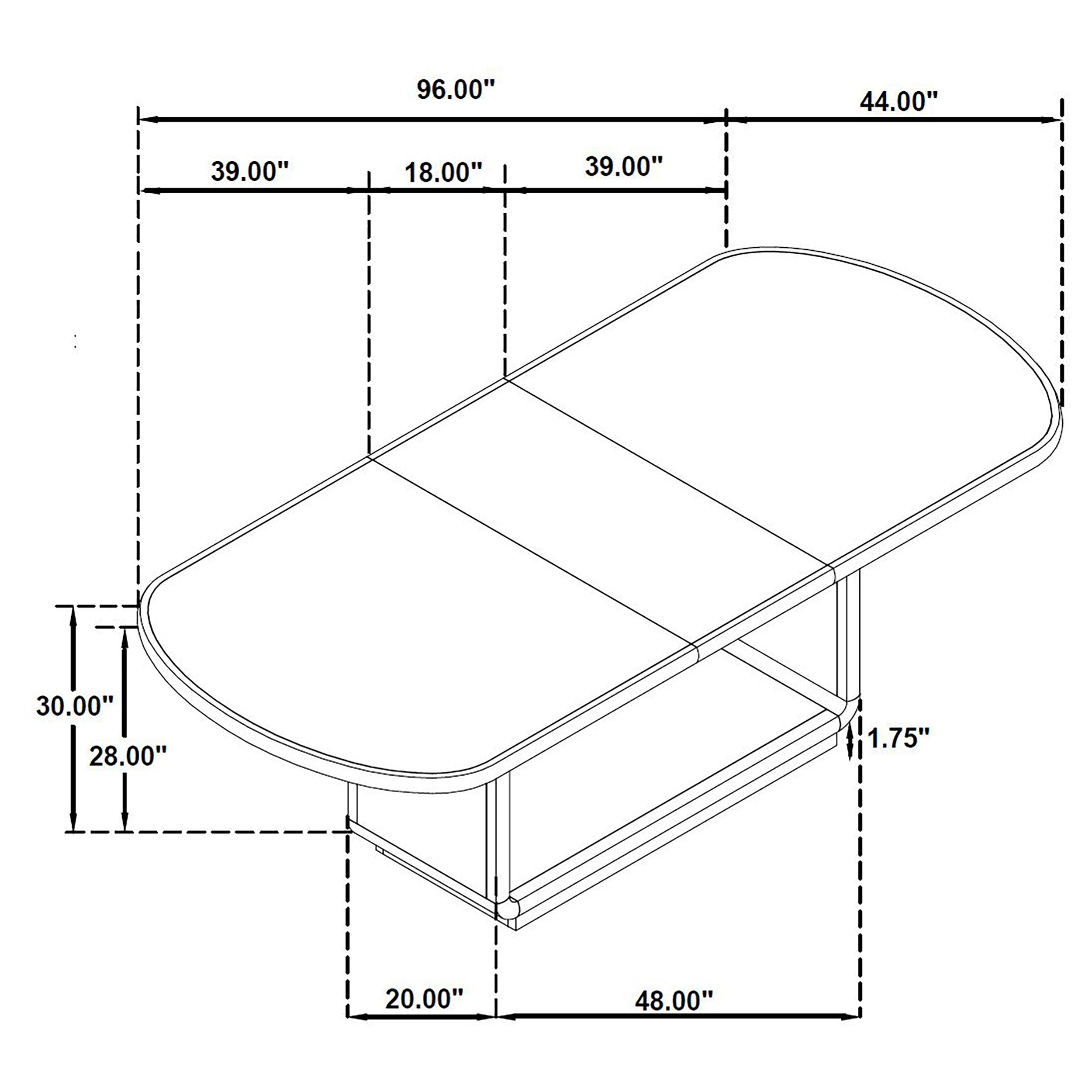 Leandro Extension Dining Table - Ideal Furniture (Fresno,CA)