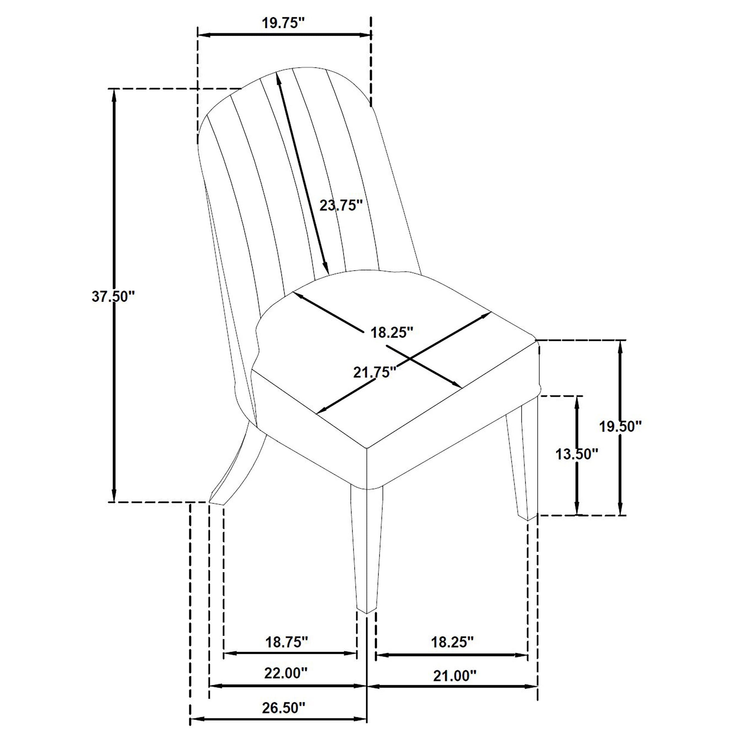 Leandro Dining Side Chair - Ideal Furniture (Fresno,CA)