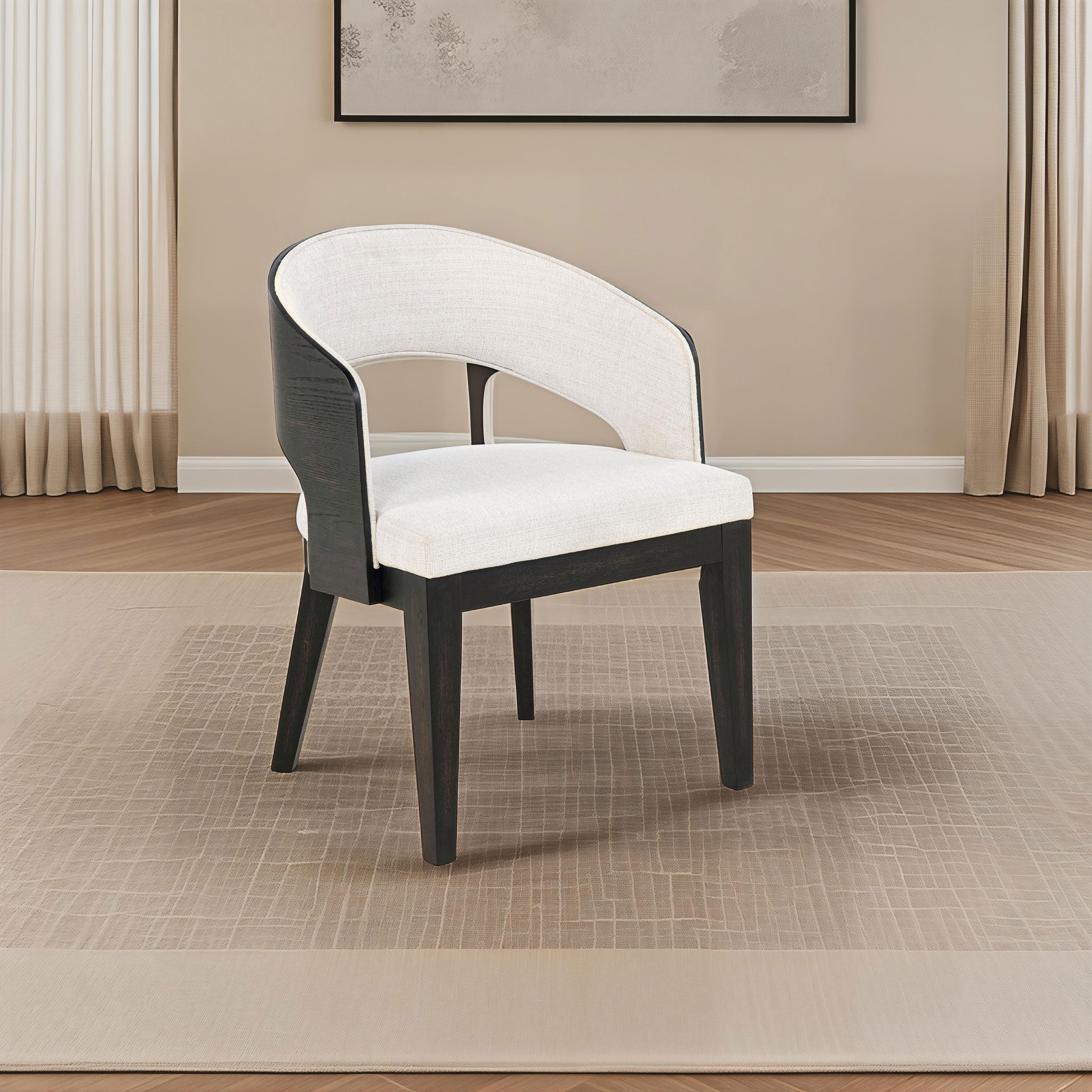 Leandro Dining Arm Chair - Ideal Furniture (Fresno,CA)