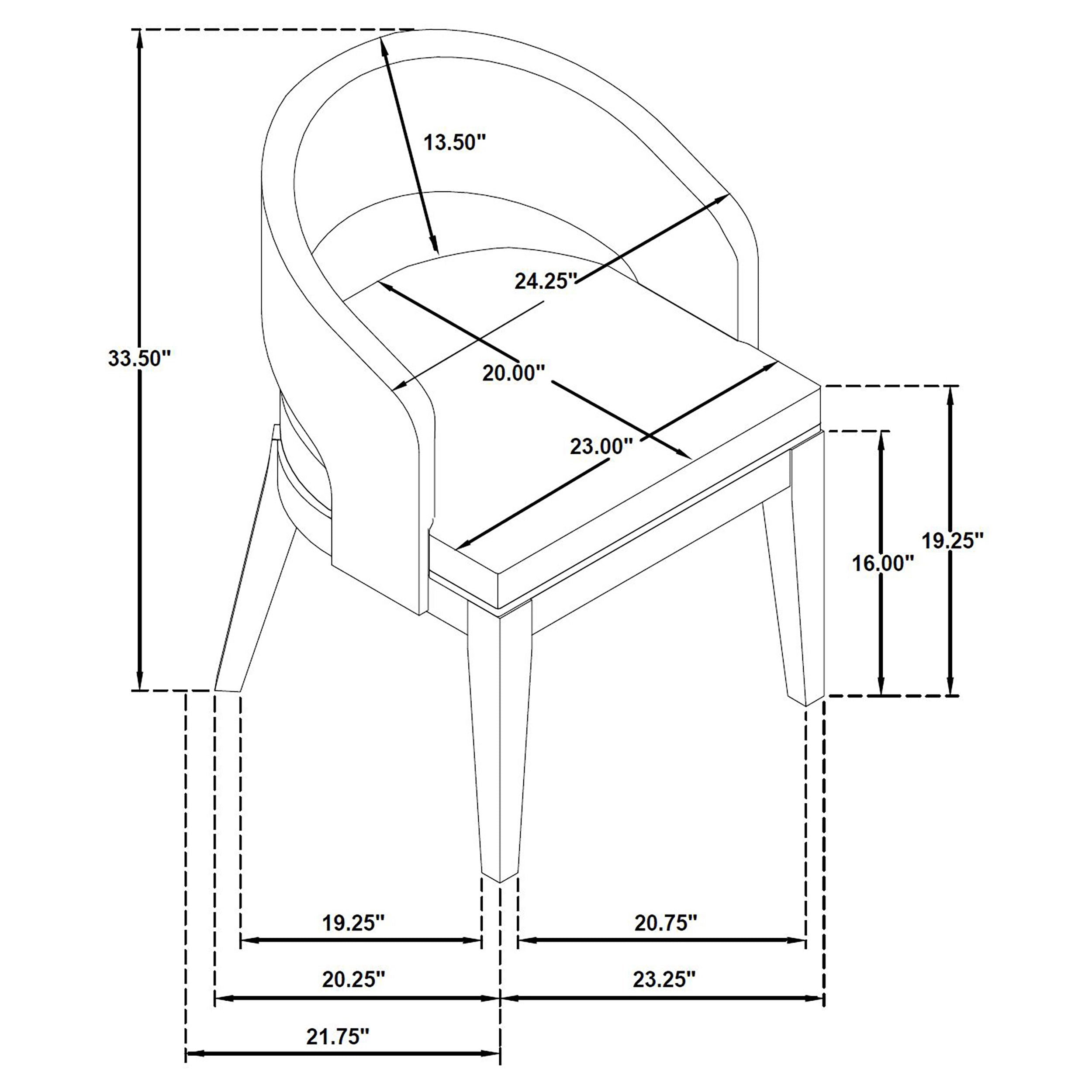 Leandro Dining Arm Chair - Ideal Furniture (Fresno,CA)