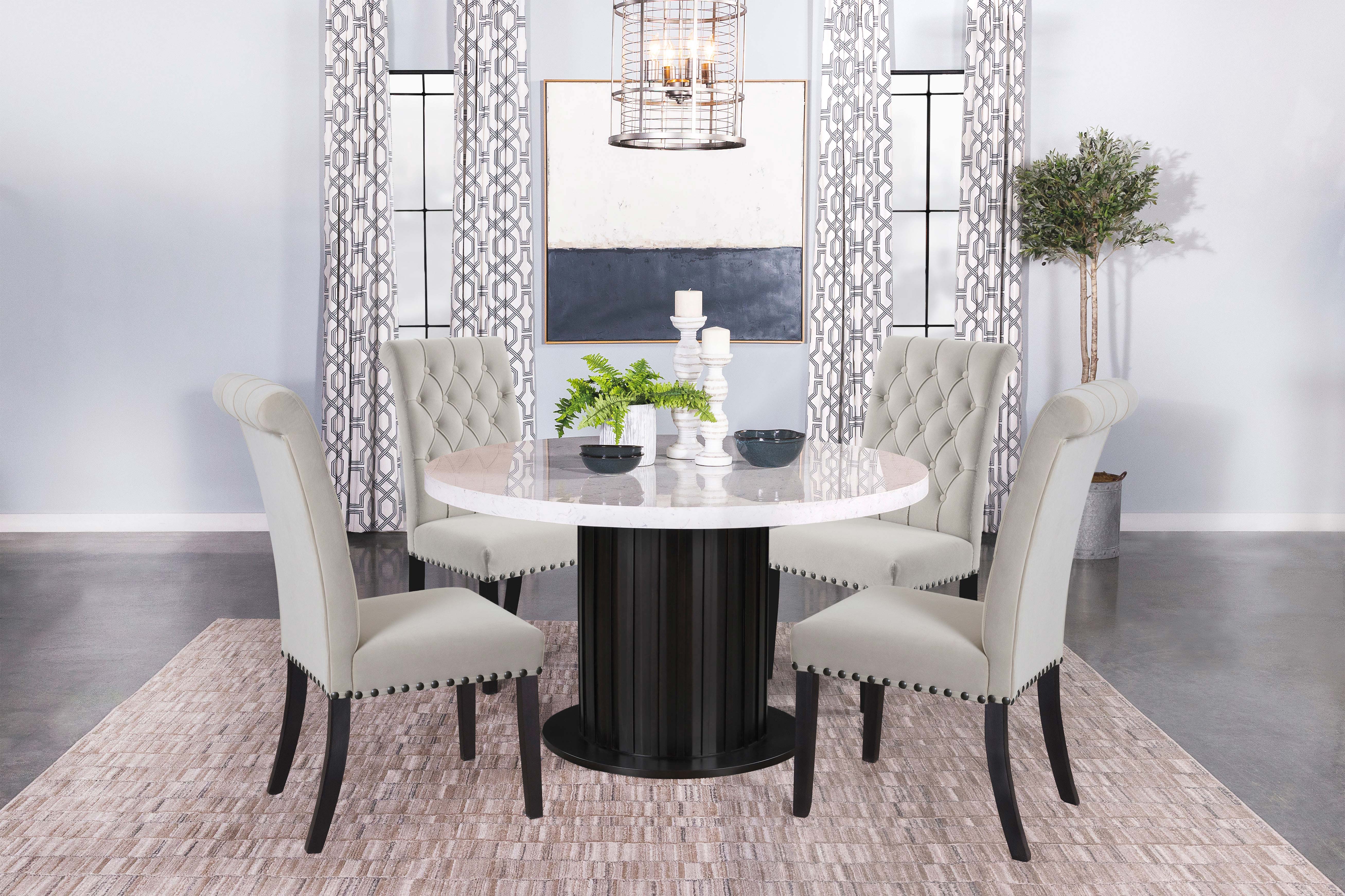 Sherry 5 Pc Dining Sets - Ideal Furniture (Fresno,CA)