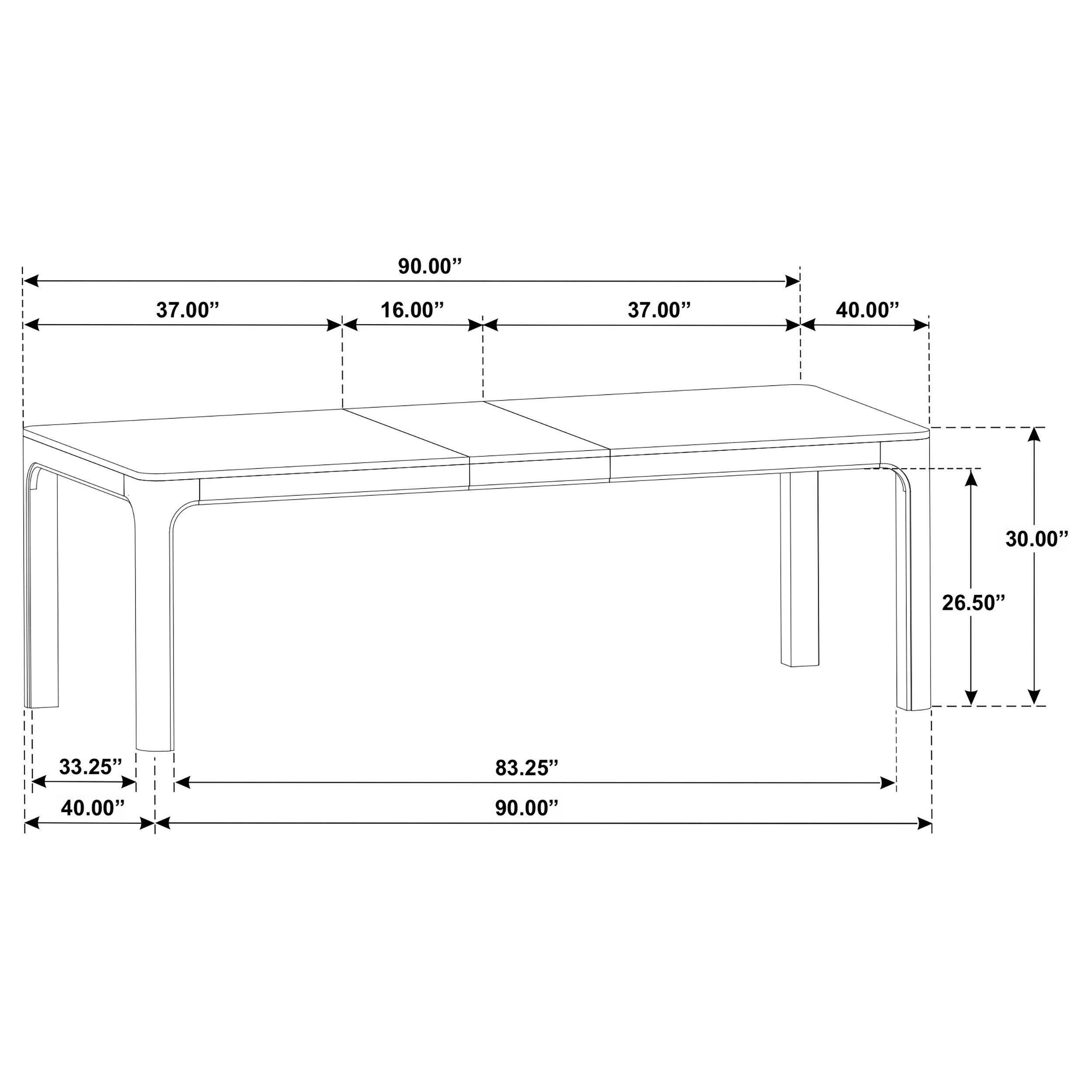 Solano Extension Dining Table - Ideal Furniture (Fresno,CA)