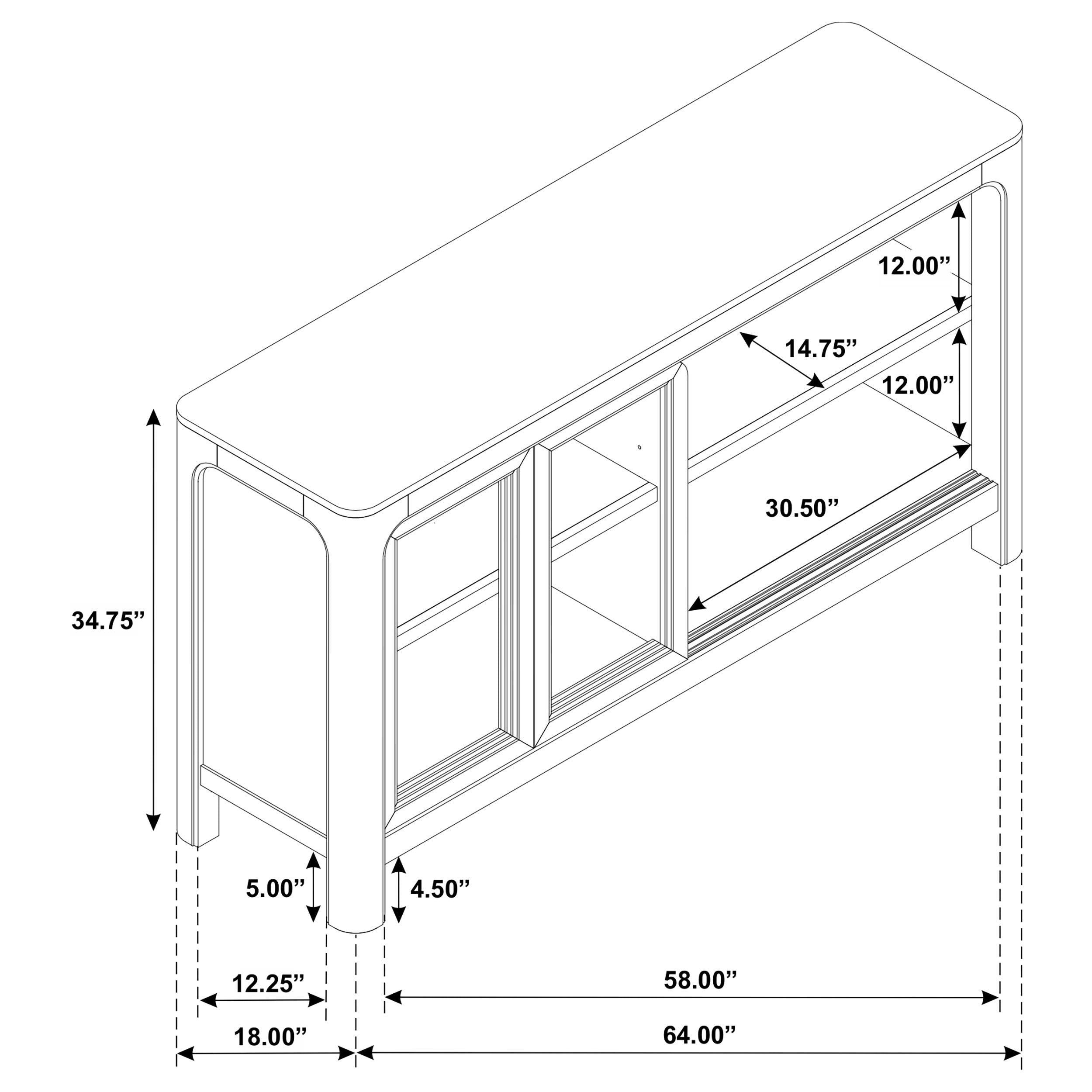 Solano Sideboard - Ideal Furniture (Fresno,CA)
