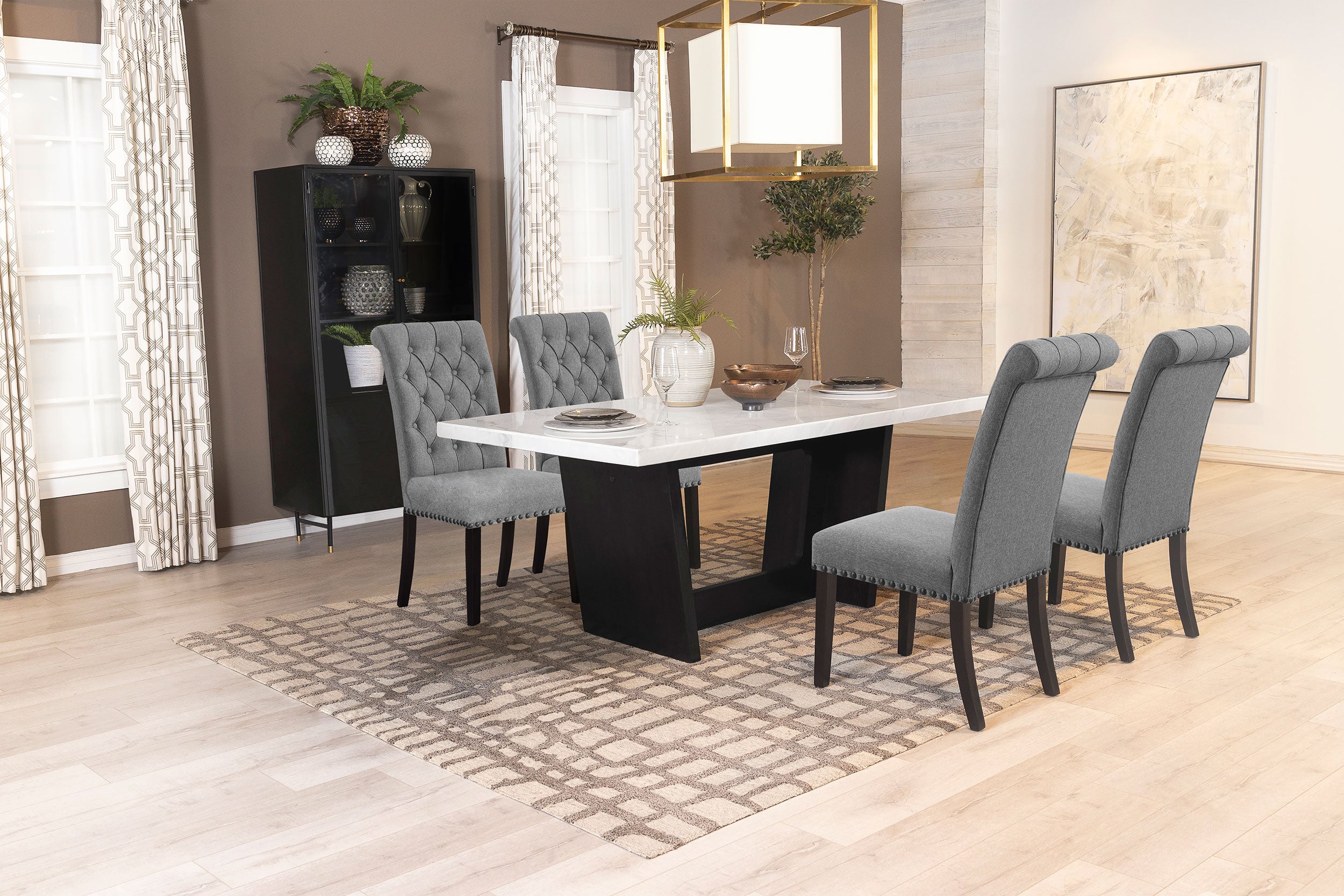 Sherry Dining Set - Ideal Furniture (Fresno,CA)