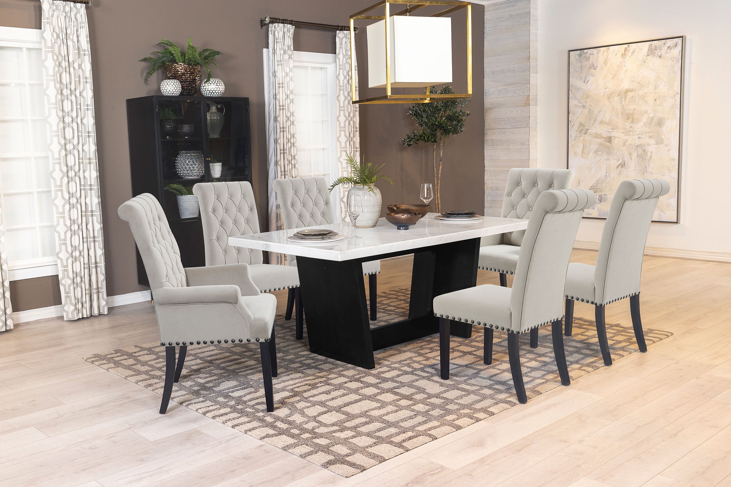 Sherry Dining Set - Ideal Furniture (Fresno,CA)