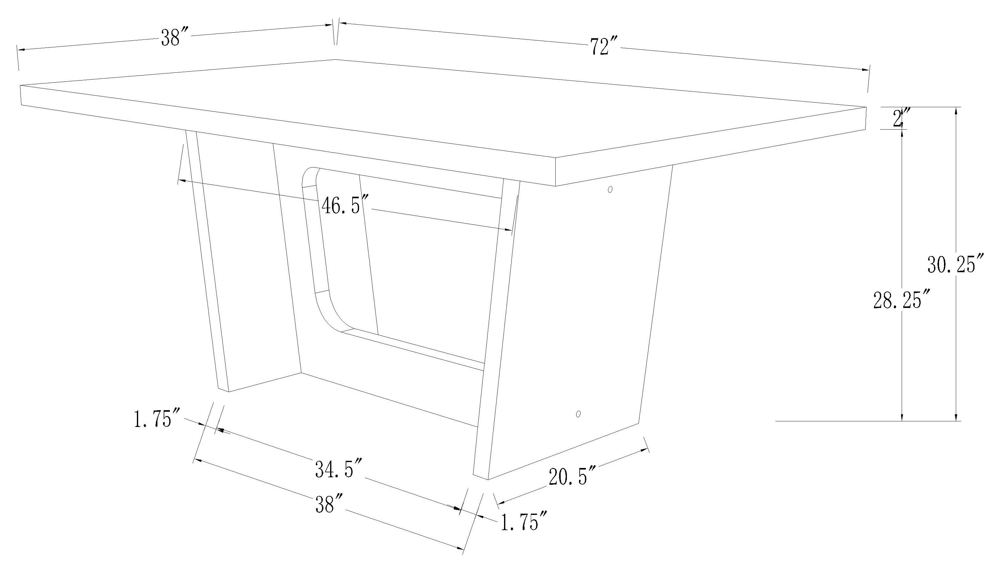 Osborne Dining Table - Ideal Furniture (Fresno,CA)