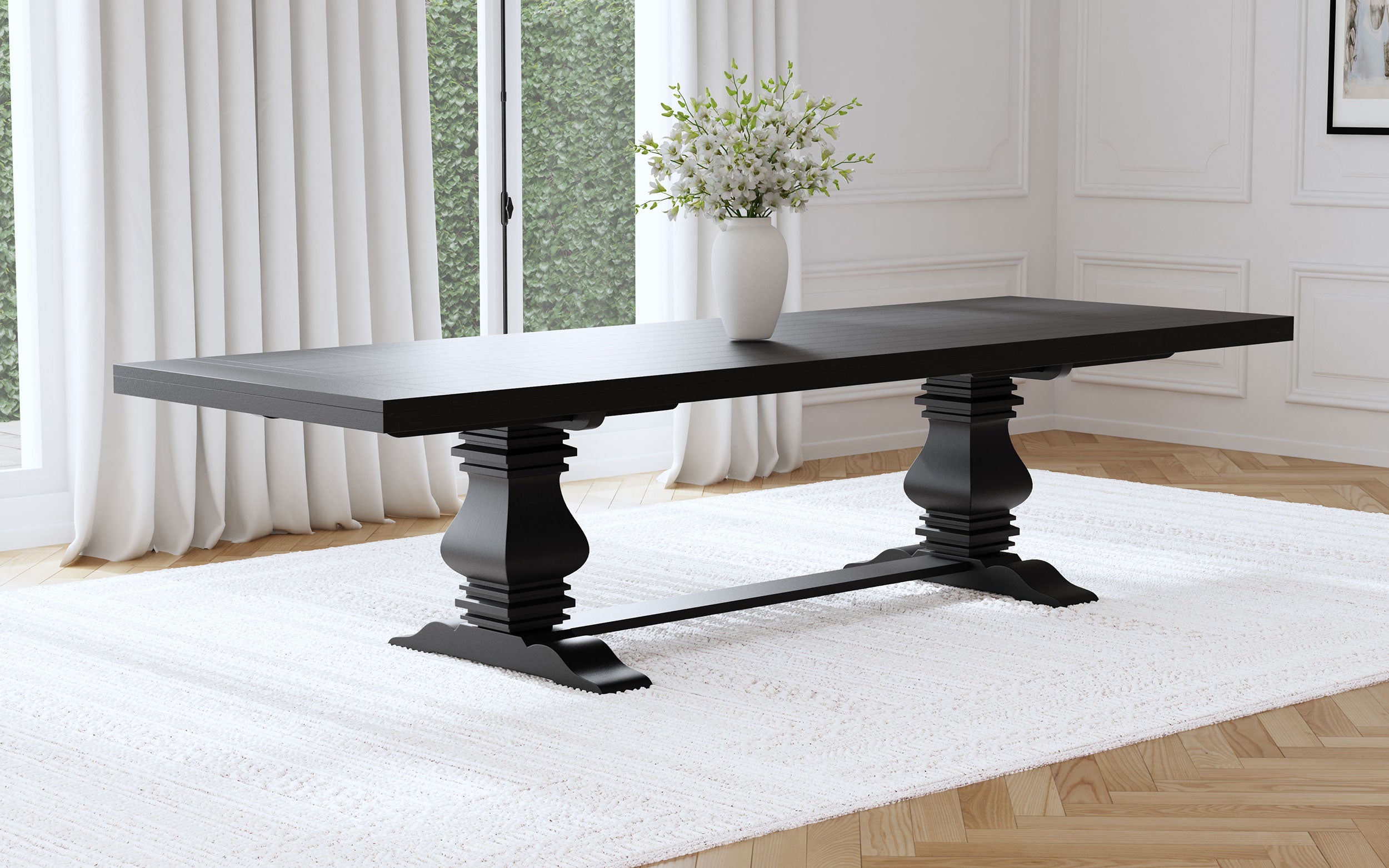 Florence Extension Dining Table - Ideal Furniture (Fresno,CA)