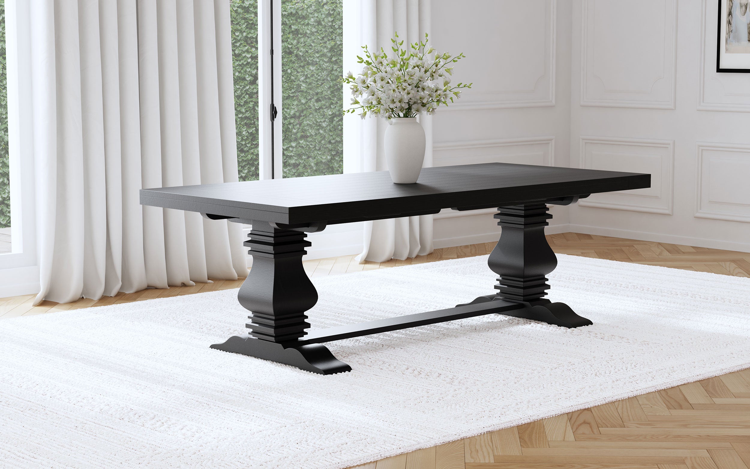 Florence Extension Dining Table - Ideal Furniture (Fresno,CA)