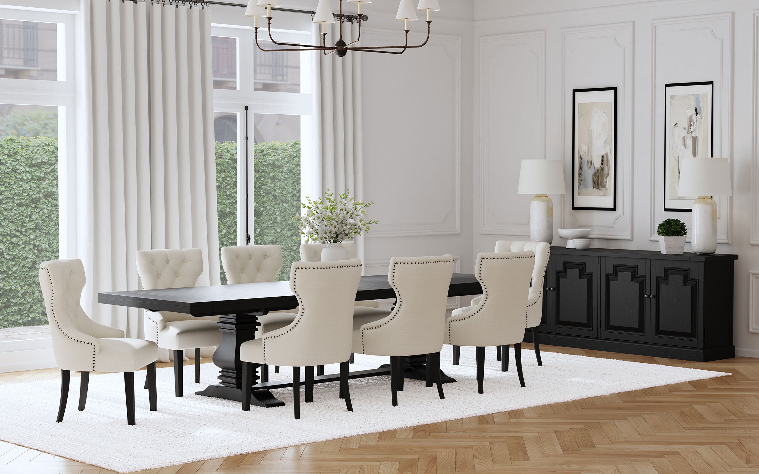 Florence Extension Dining Table - Ideal Furniture (Fresno,CA)