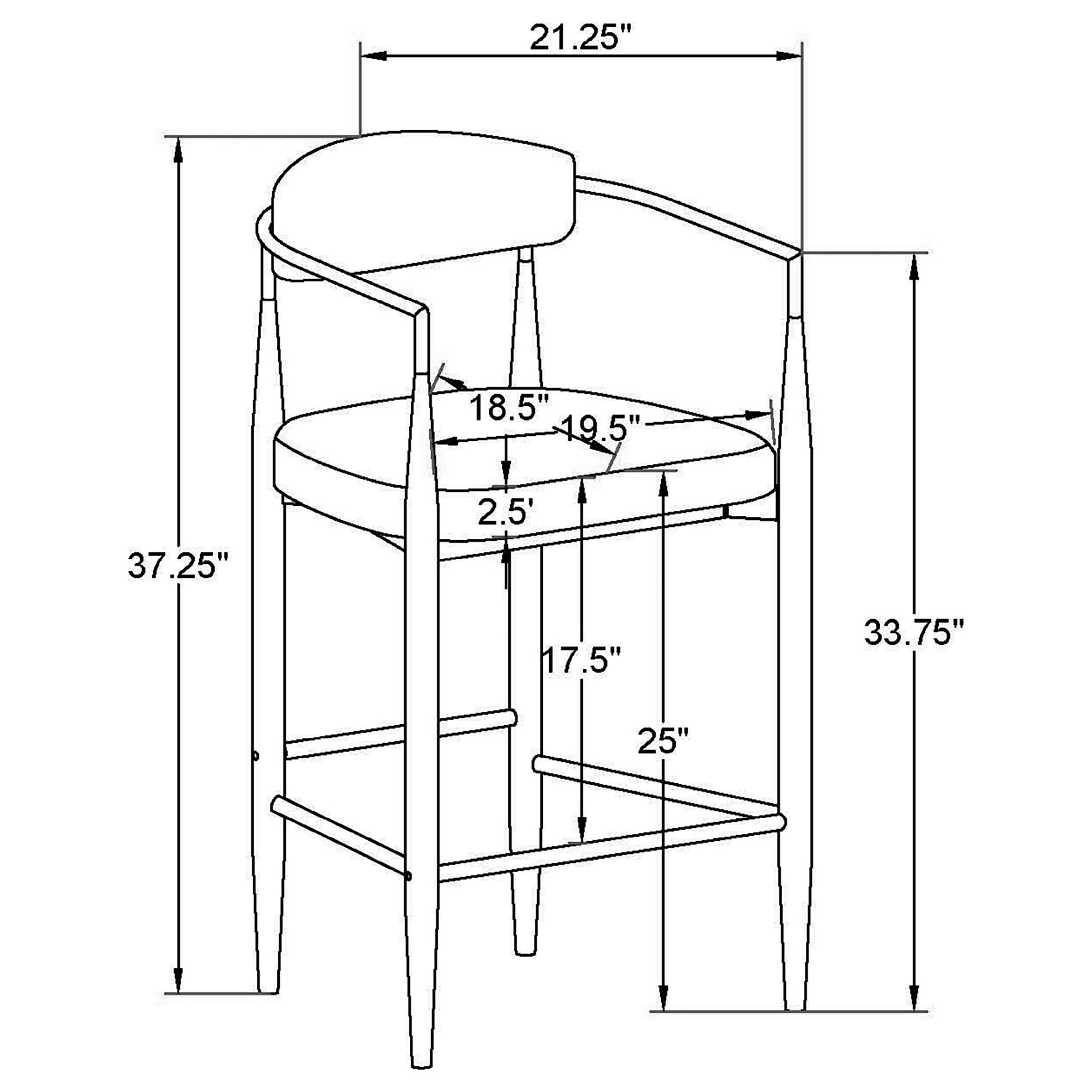 Tina Counter Chair - Ideal Furniture (Fresno,CA)