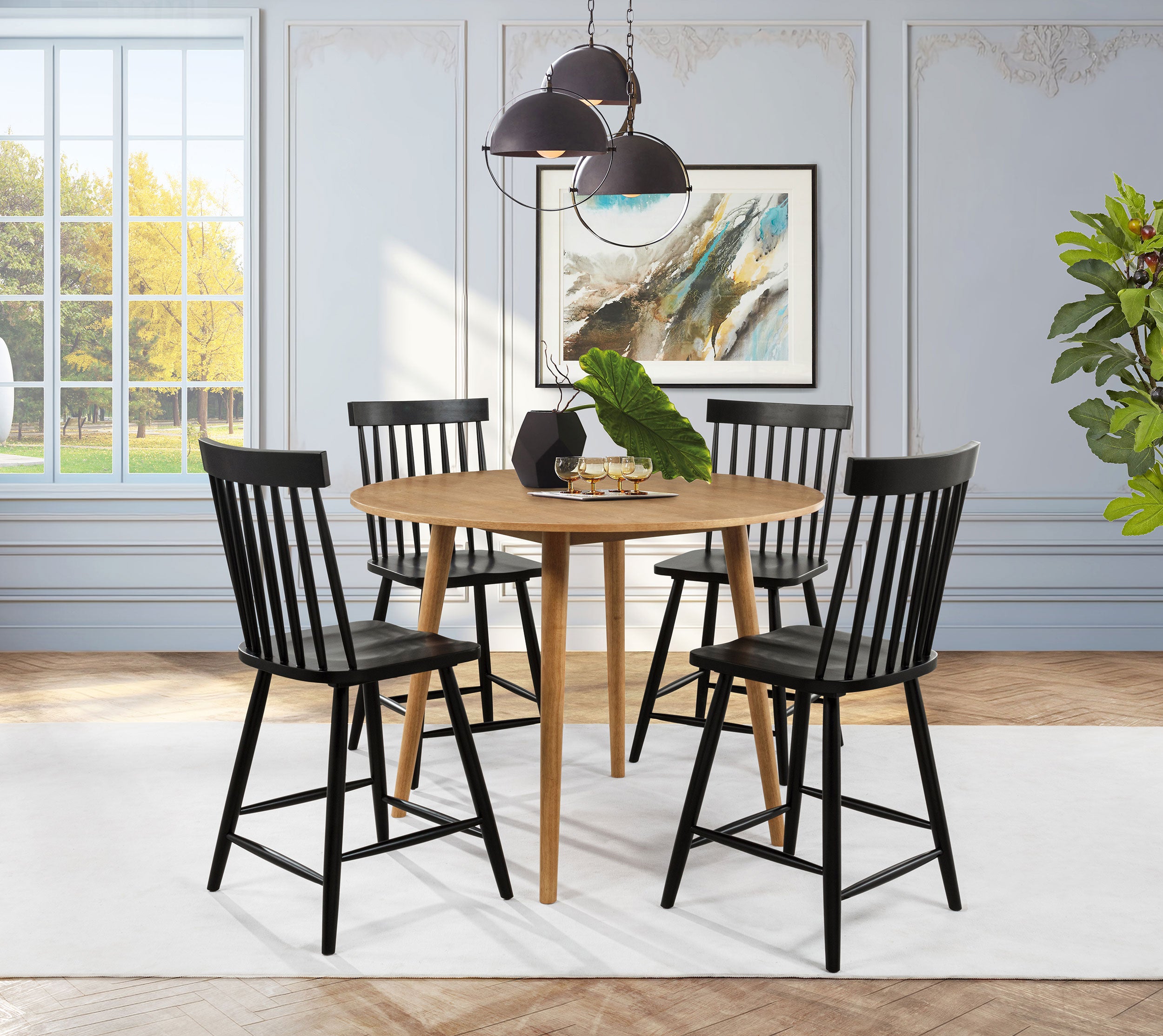 Andrews Counter Height Dining Set - Ideal Furniture (Fresno,CA)