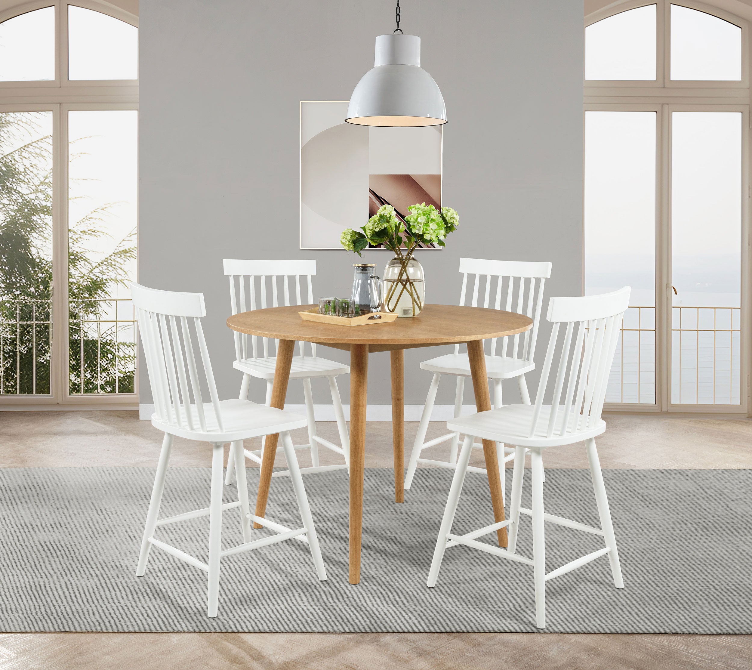 Andrews Counter Height Dining Set - Ideal Furniture (Fresno,CA)