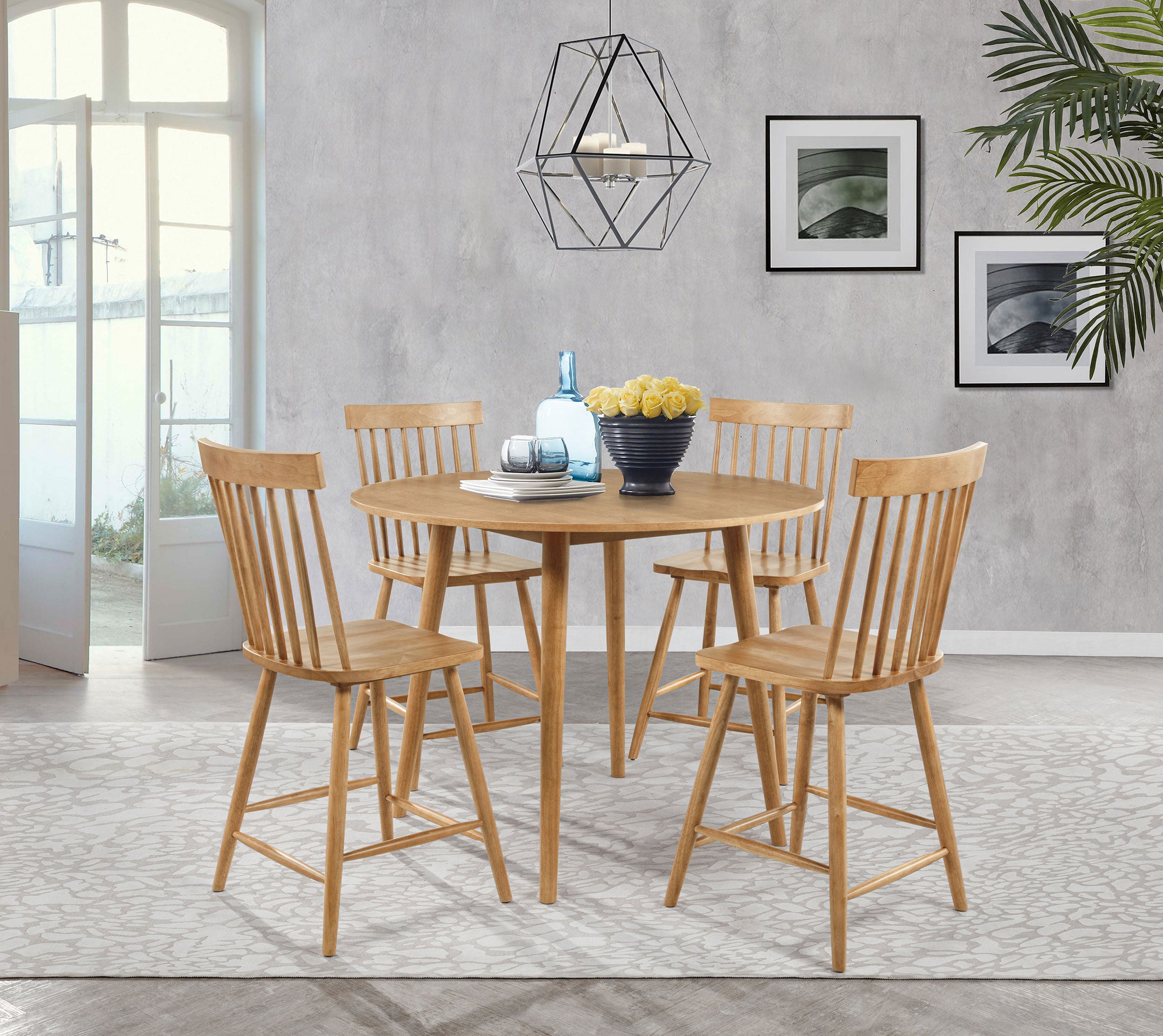 Andrews Counter Height Dining Set - Ideal Furniture (Fresno,CA)