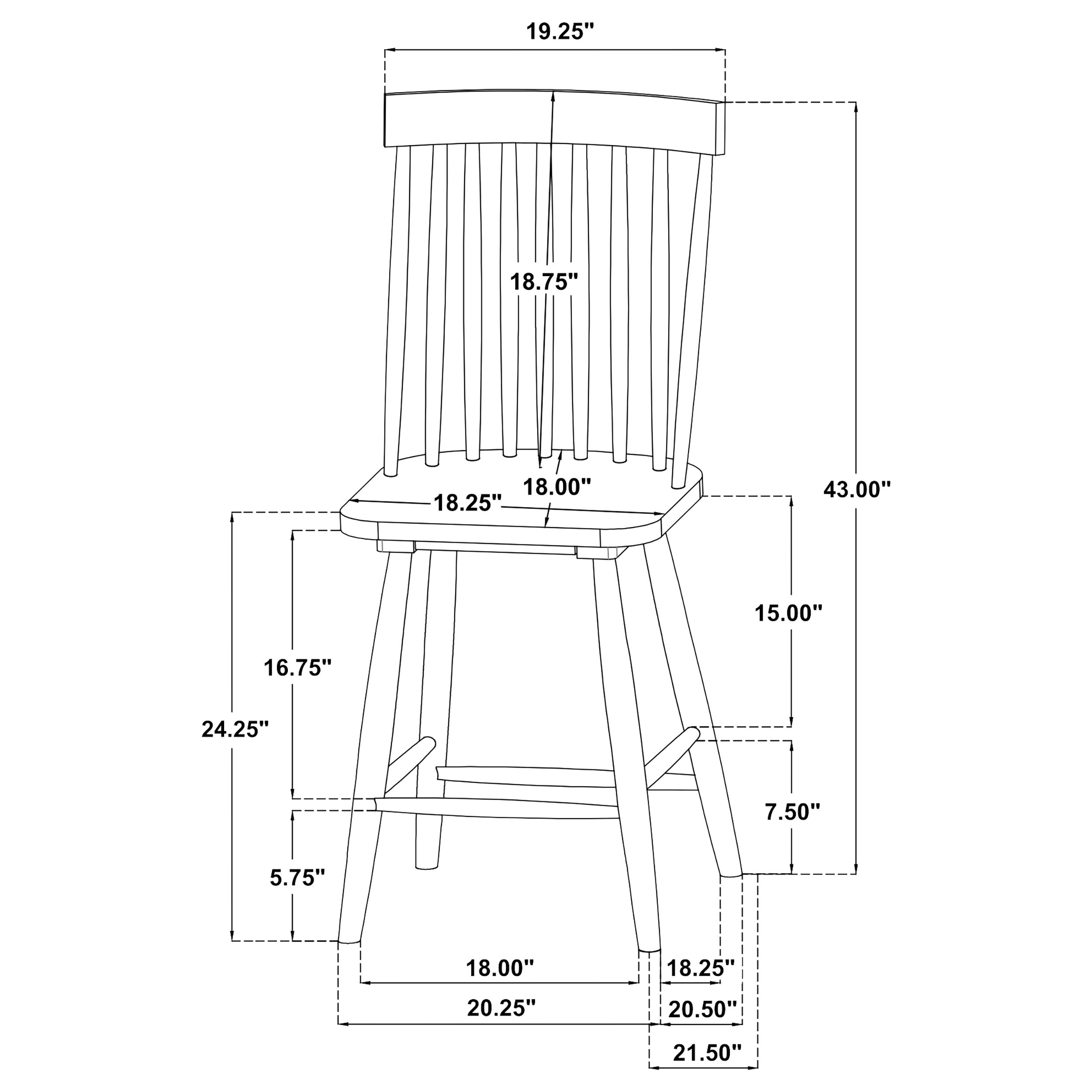 Andrews Counter Height Dining Set - Ideal Furniture (Fresno,CA)