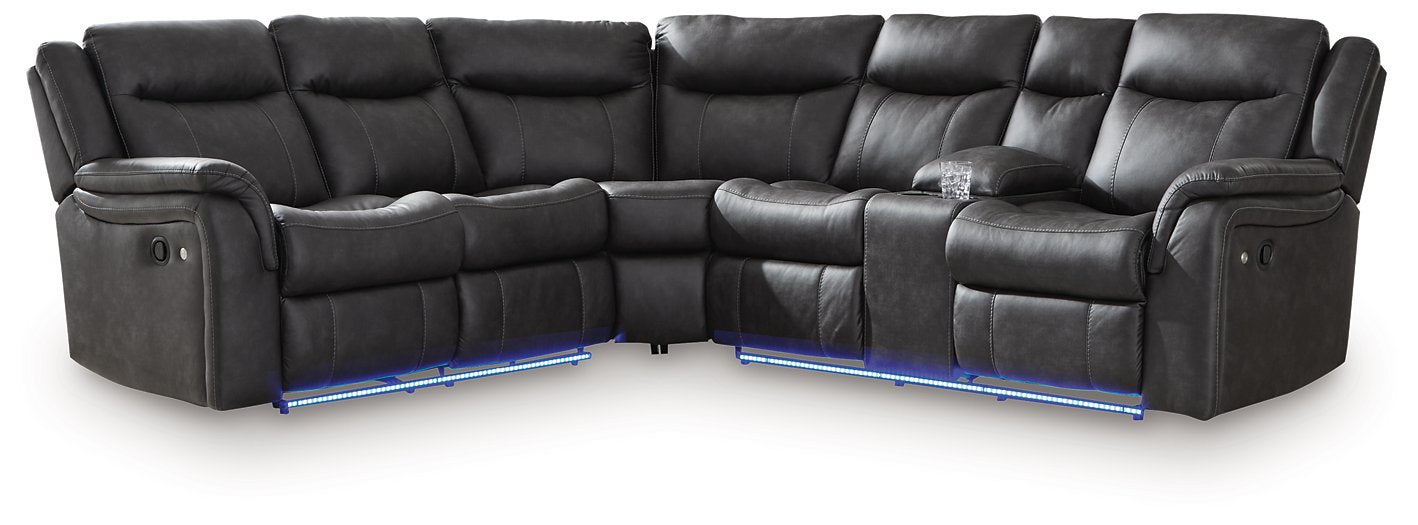 Sultan Meadow Reclining Sectional - Ideal Furniture (Fresno,CA)
