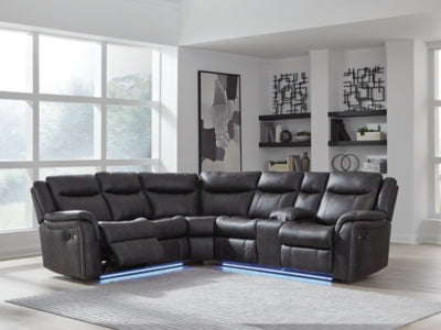 Sultan Meadow Reclining Sectional - Ideal Furniture (Fresno,CA)