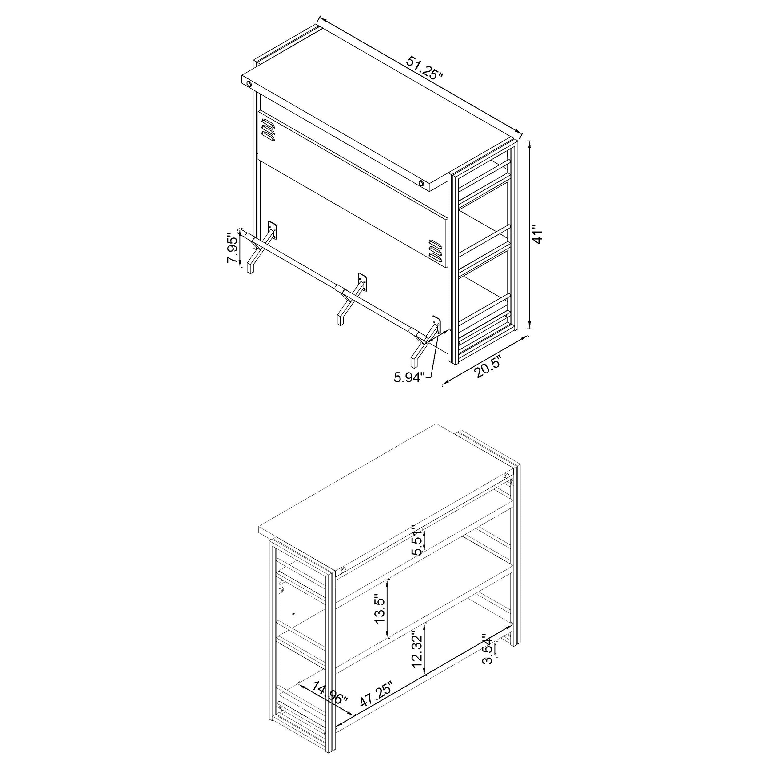 Renaldi Home Bar - Ideal Furniture (Fresno,CA)