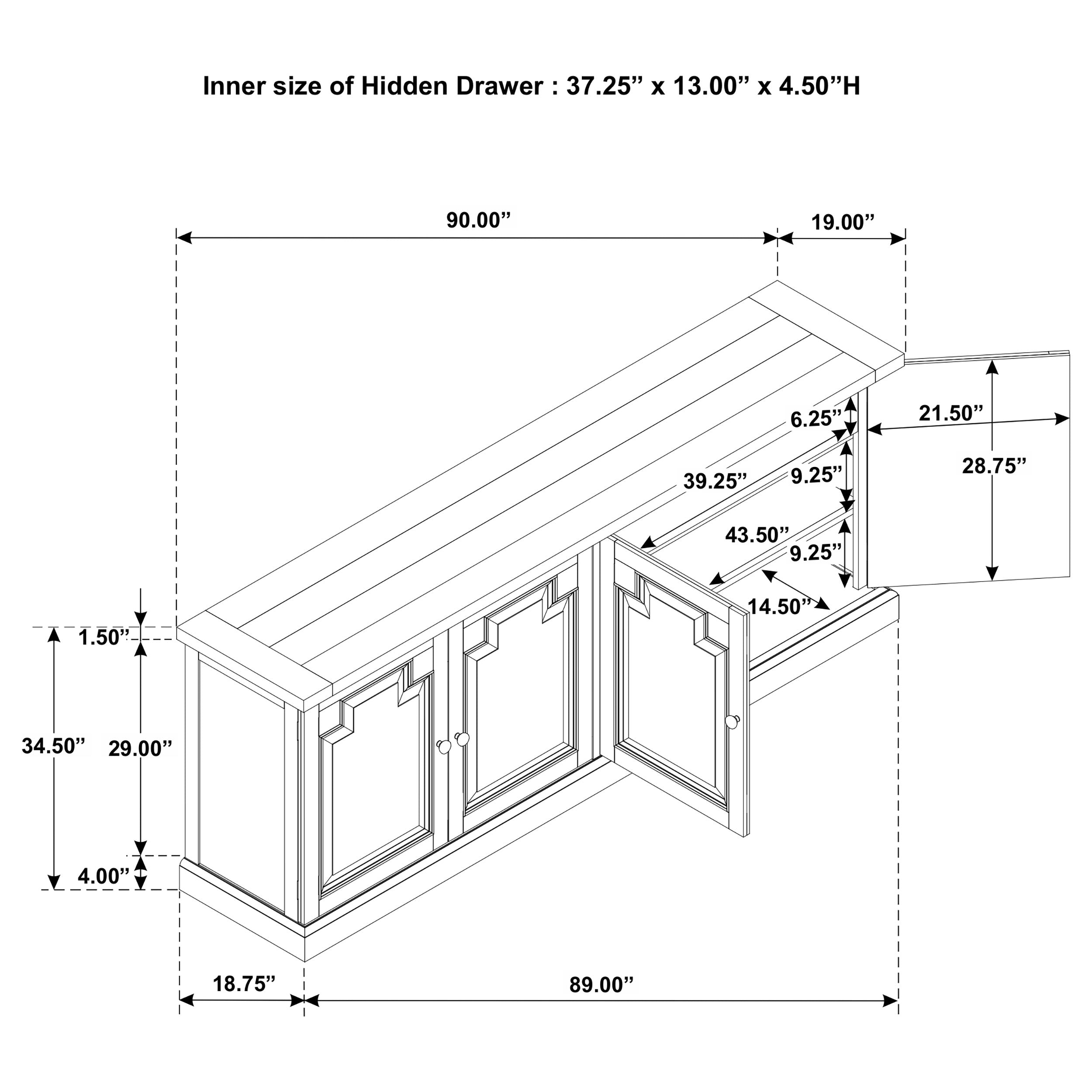 Florence Sideboard - Ideal Furniture (Fresno,CA)