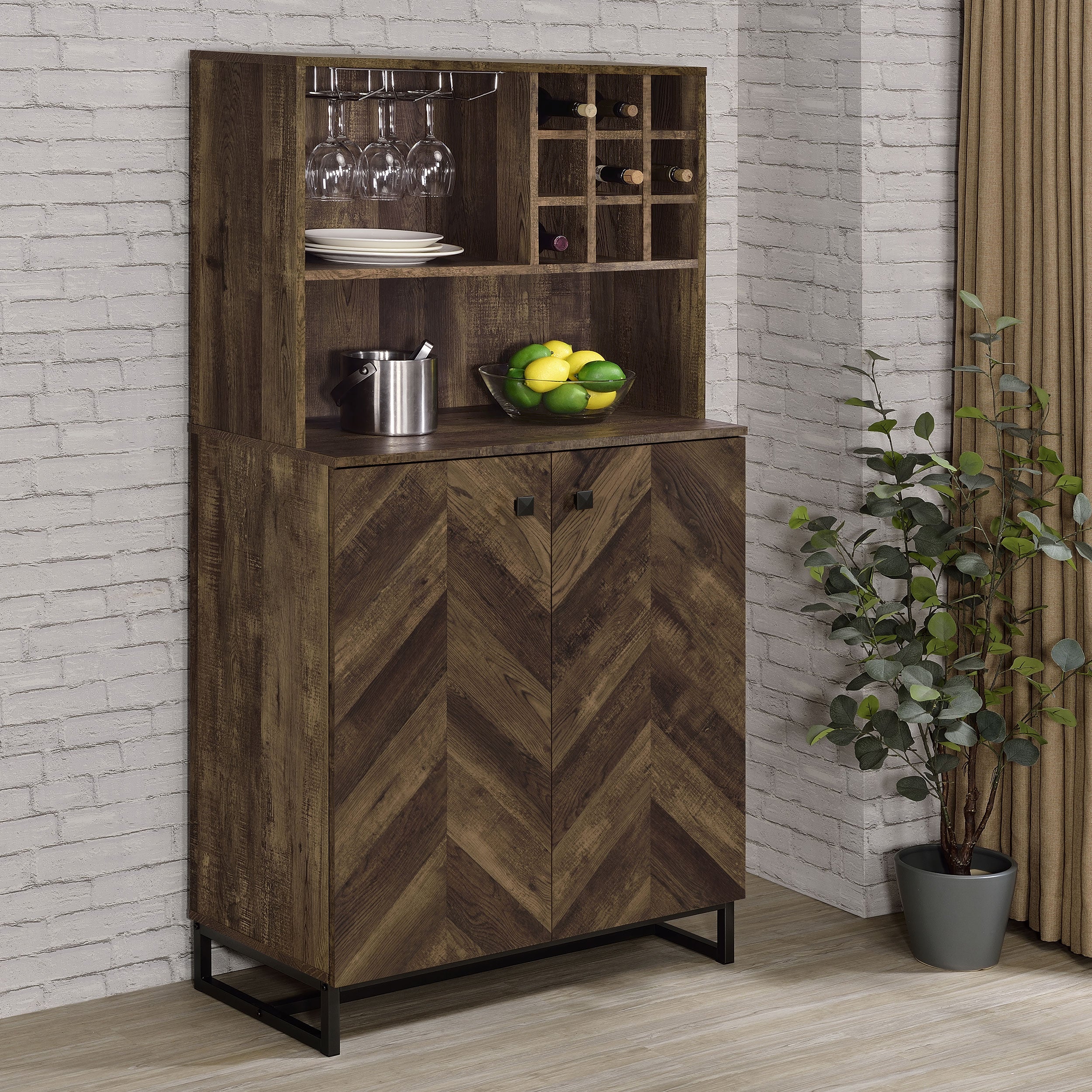 Mendoza Bar Cabinet - Ideal Furniture (Fresno,CA)