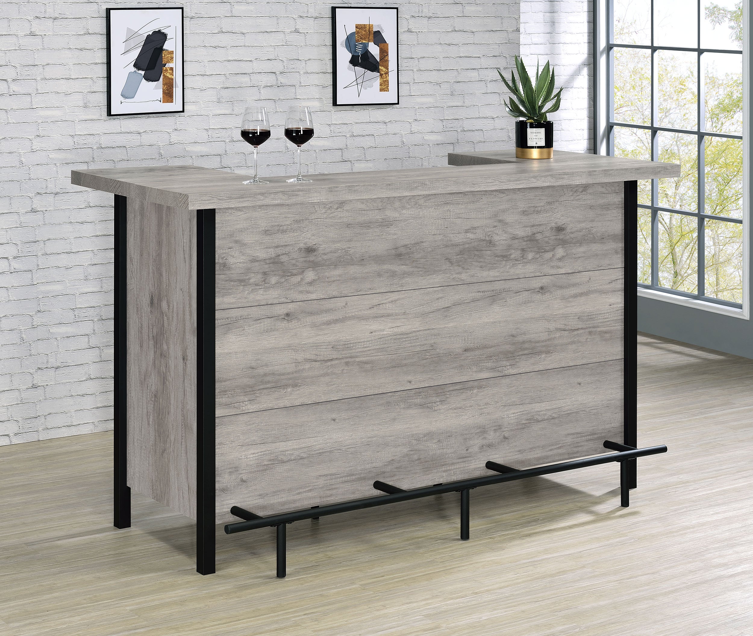 Bellemore Home Bar - Ideal Furniture (Fresno,CA)
