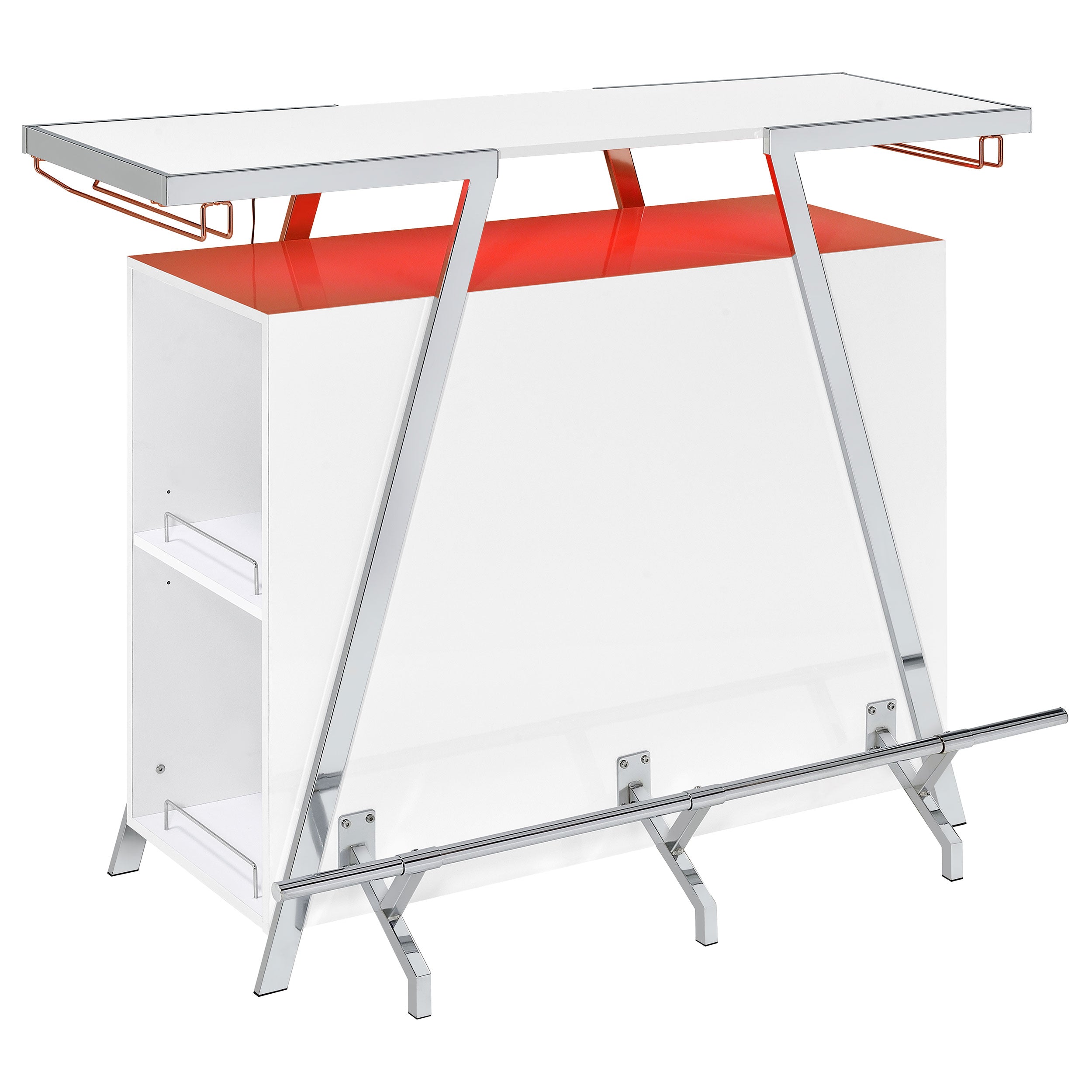 Araceli Home Bar with LED Lighting - Ideal Furniture (Fresno,CA)