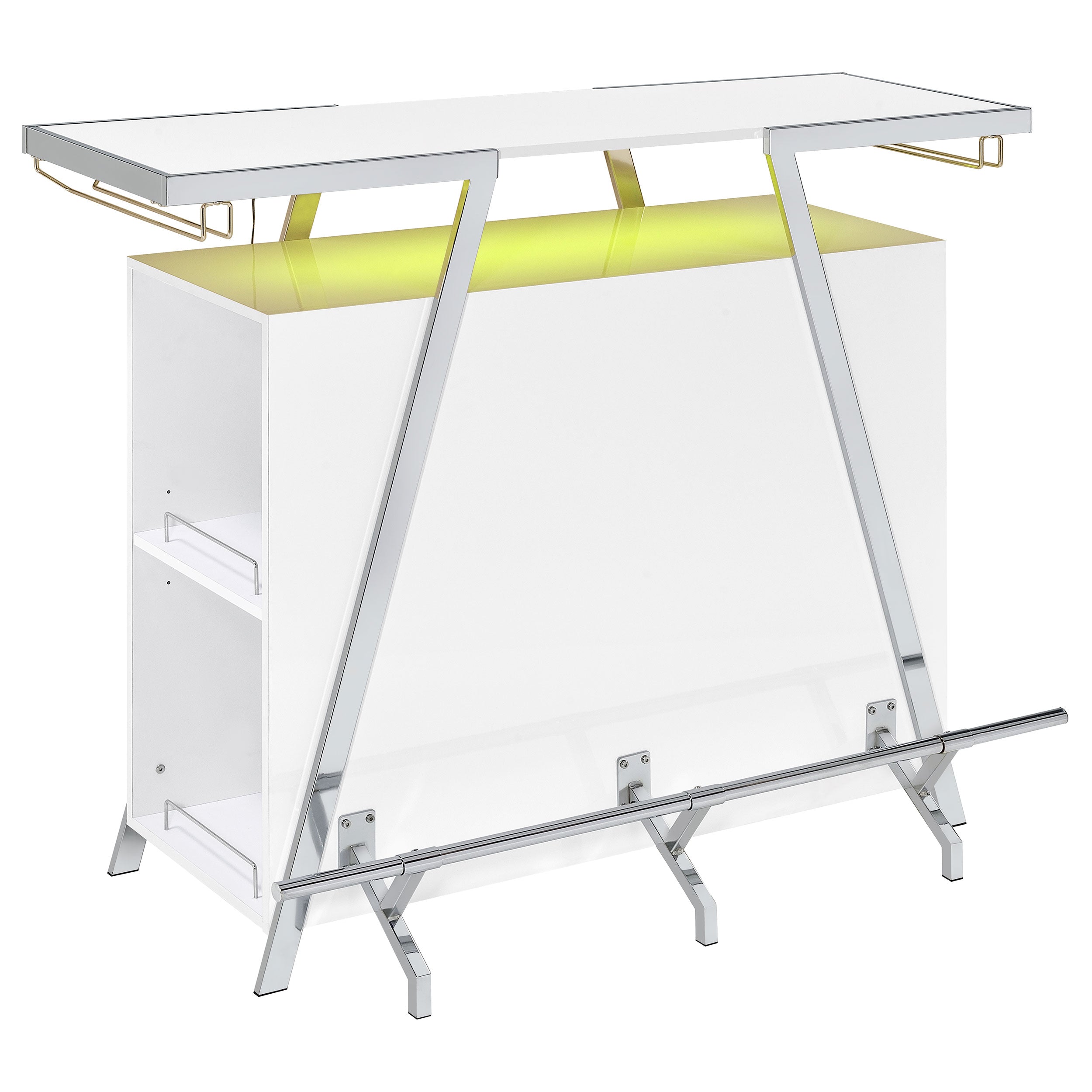 Araceli Home Bar with LED Lighting - Ideal Furniture (Fresno,CA)