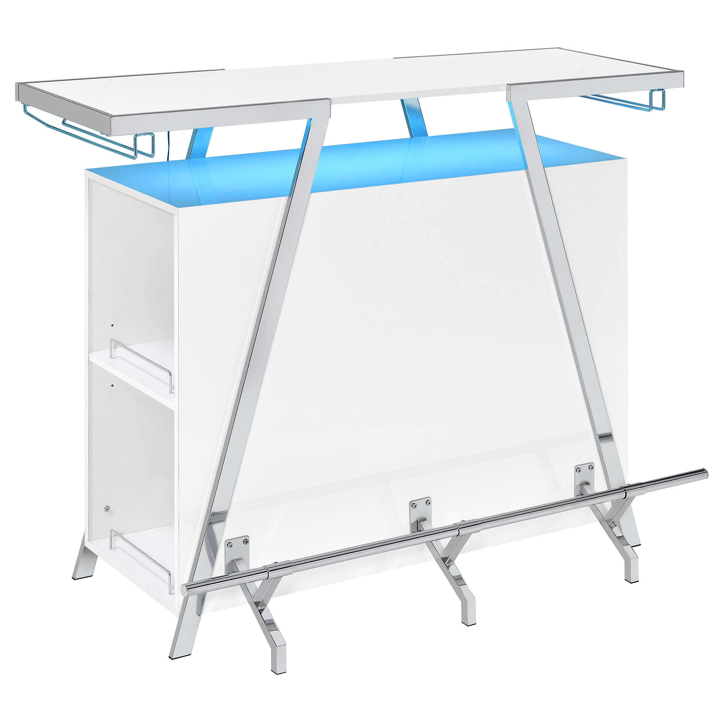 Araceli Home Bar with LED Lighting - Ideal Furniture (Fresno,CA)