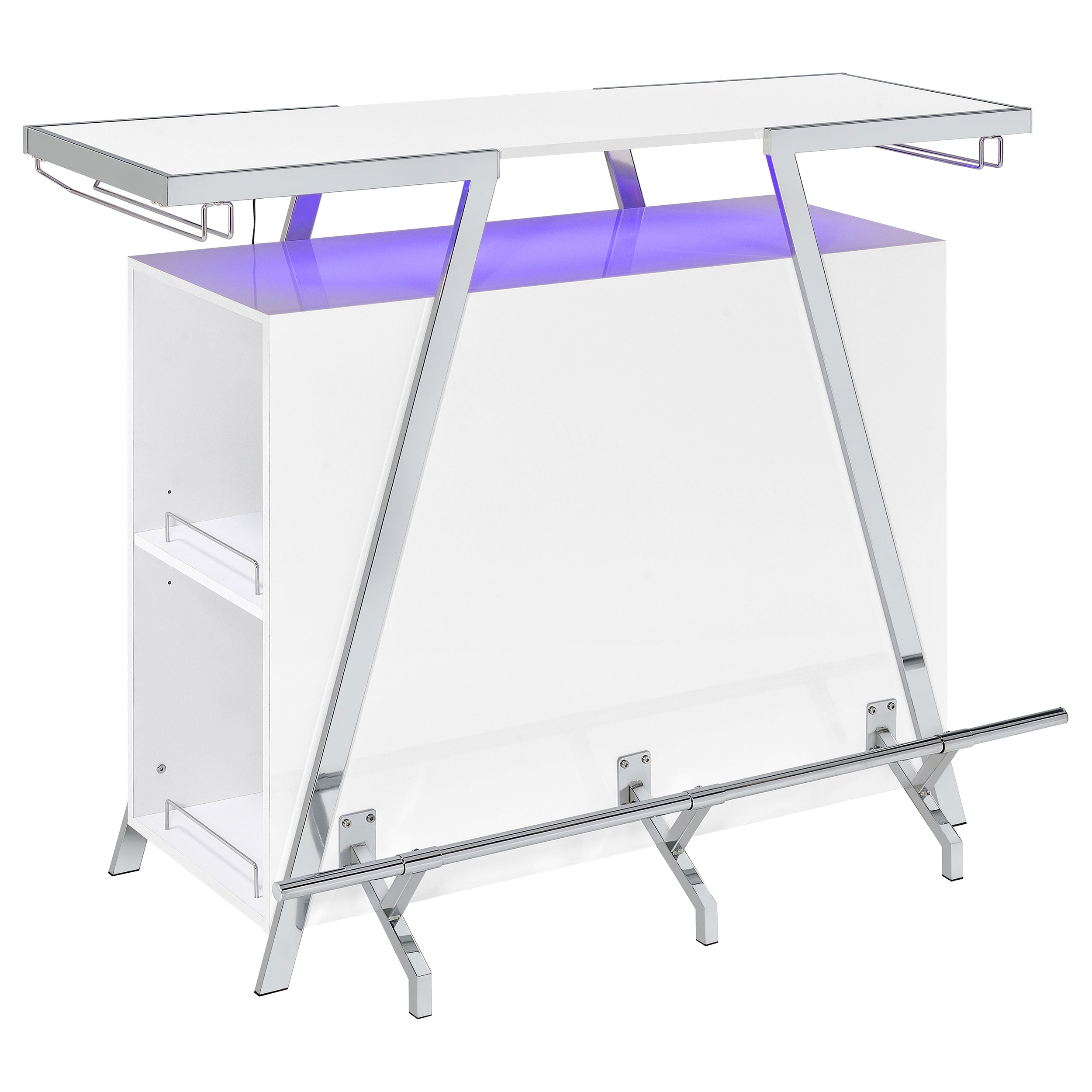 Araceli Home Bar with LED Lighting - Ideal Furniture (Fresno,CA)