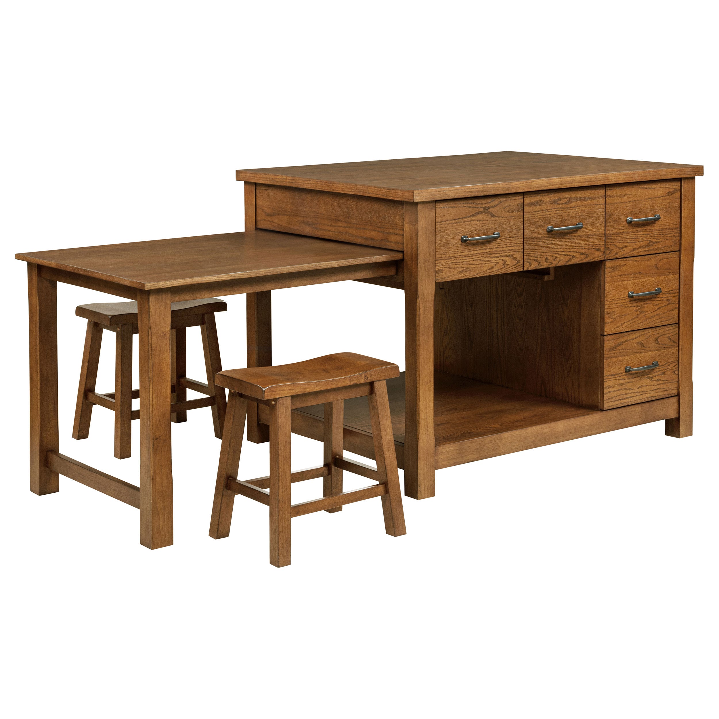 Mayfair Kitchen Island Set - Ideal Furniture (Fresno,CA)