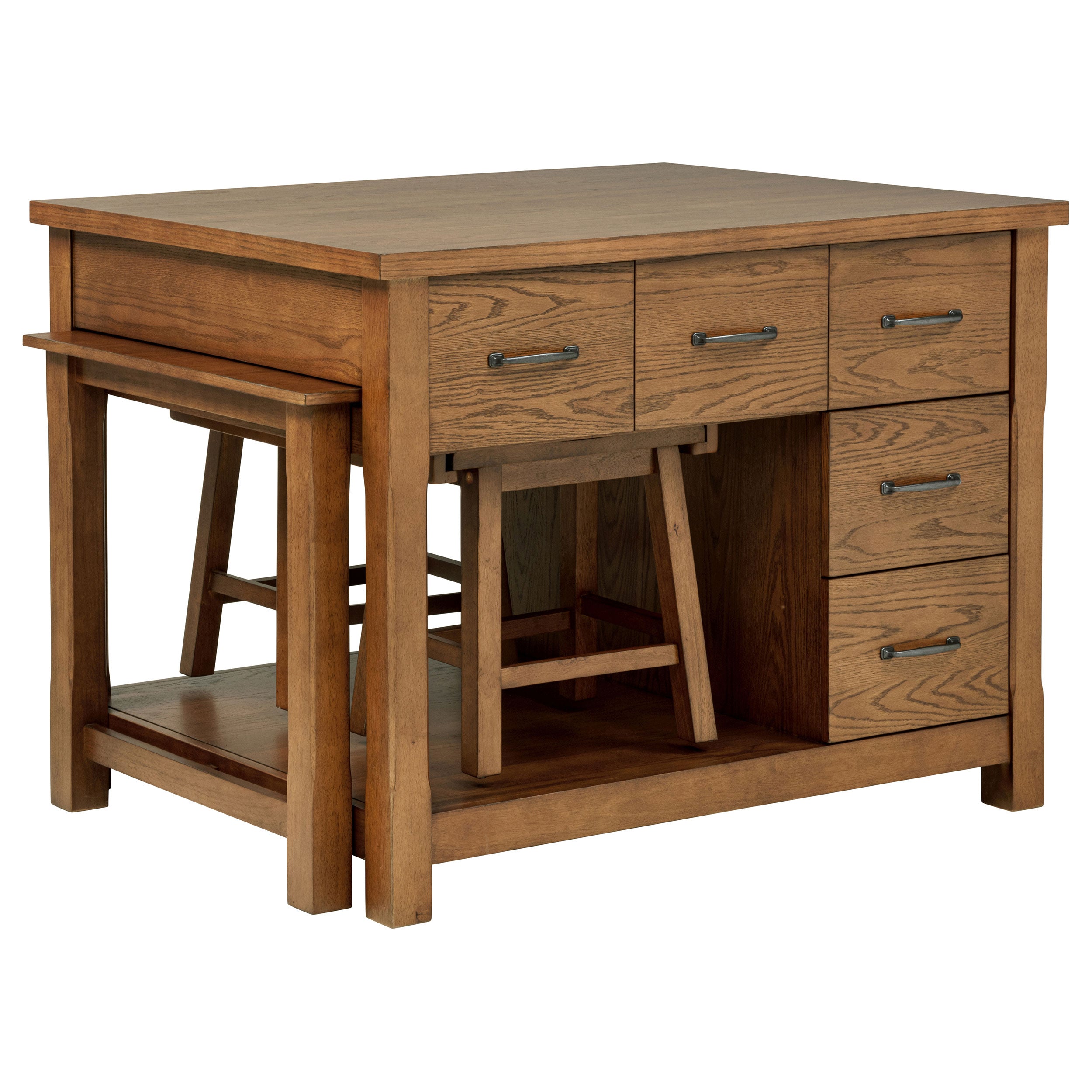 Mayfair Kitchen Island Set - Ideal Furniture (Fresno,CA)