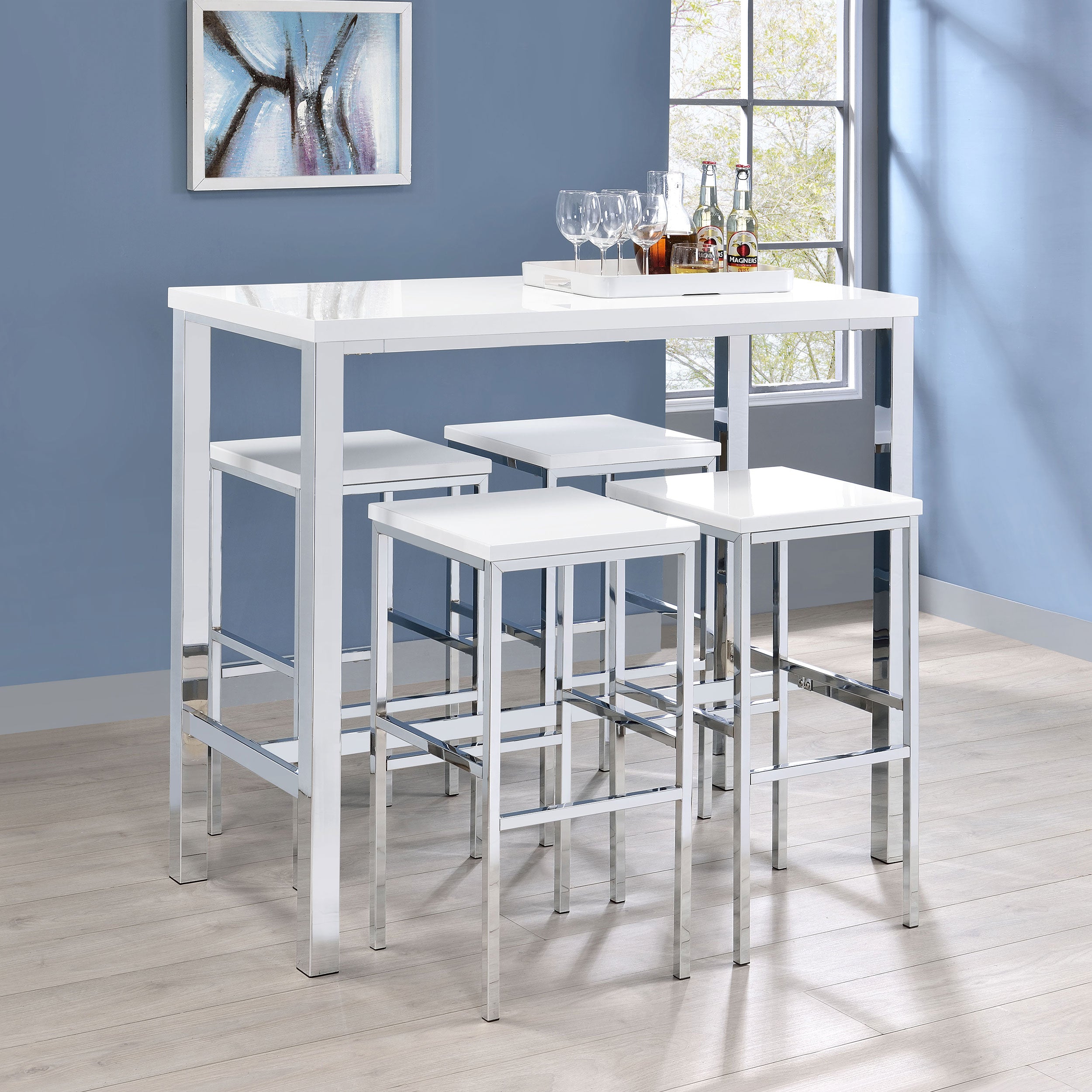 Natividad Bar Table Set - Ideal Furniture (Fresno,CA)
