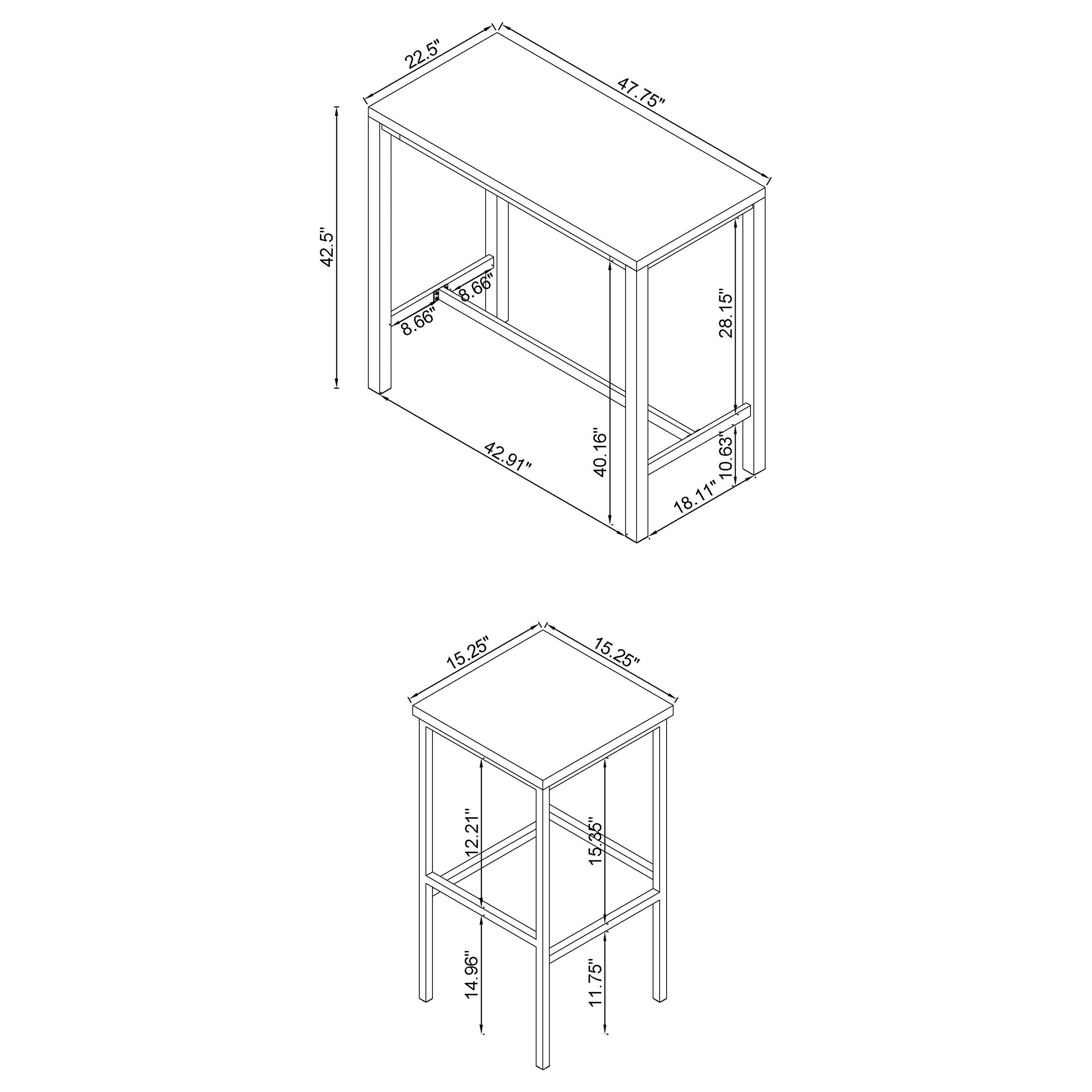 Natividad Bar Table Set - Ideal Furniture (Fresno,CA)