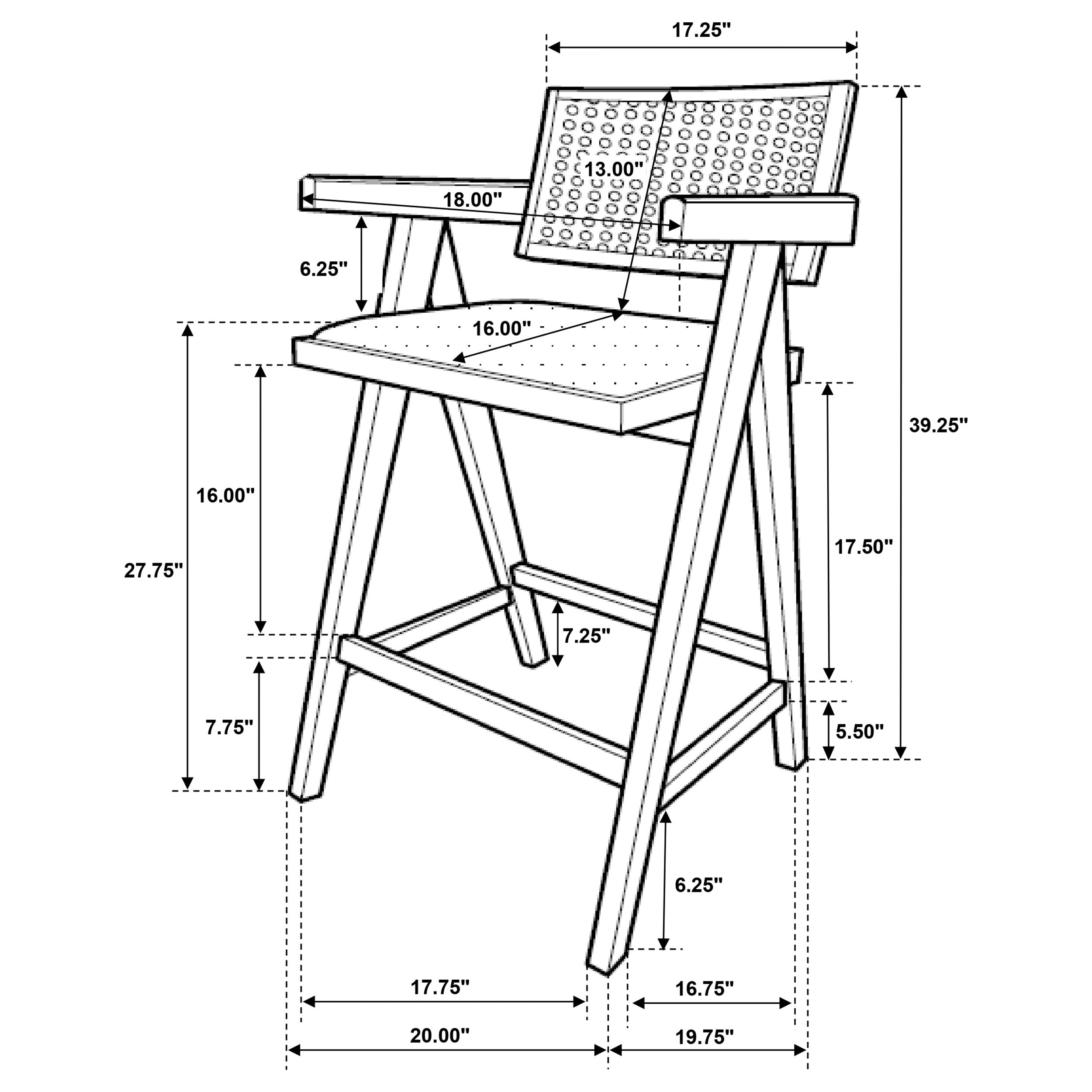 Kane Bar Chair - Ideal Furniture (Fresno,CA)