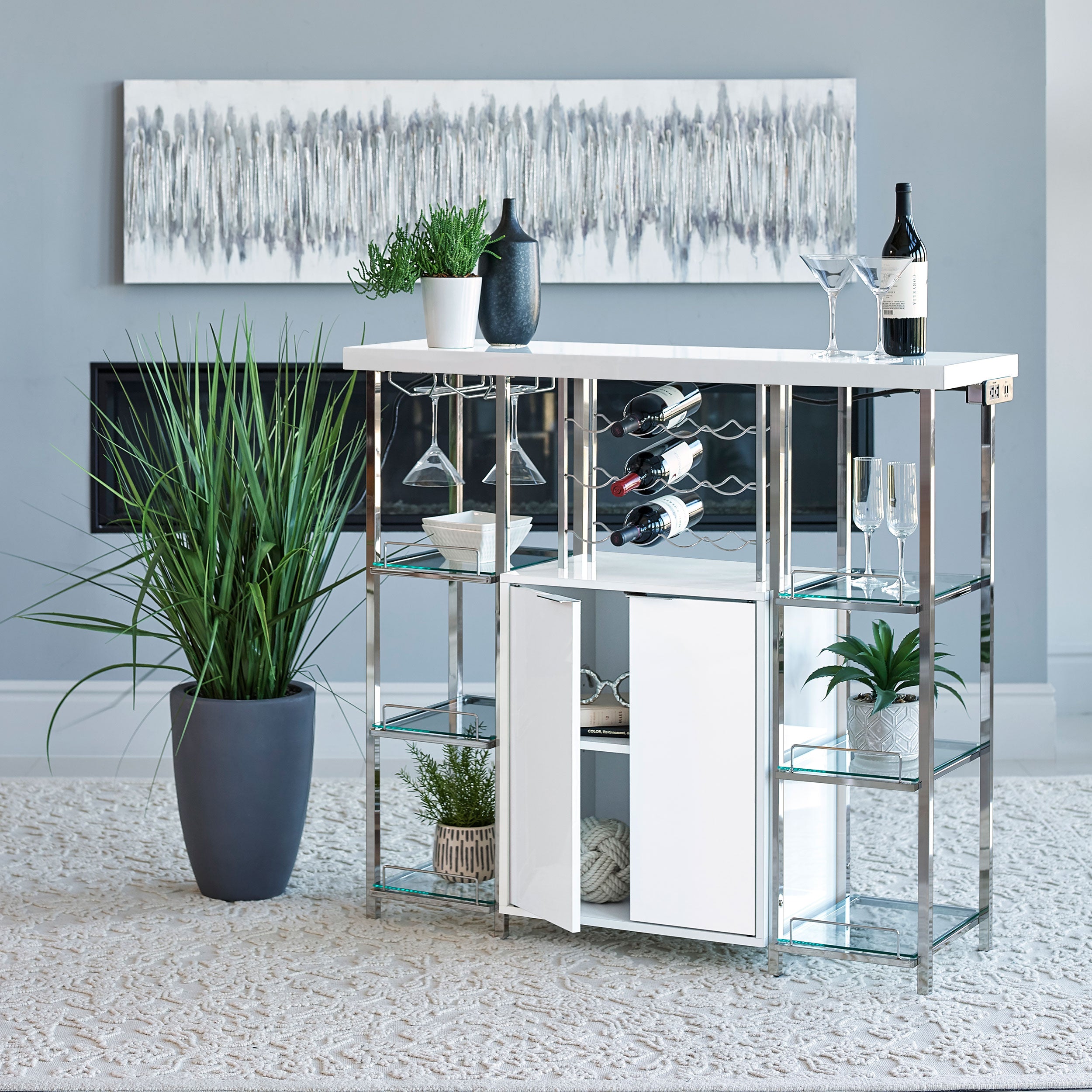 Gallimore Bar Cabinet - Ideal Furniture (Fresno,CA)