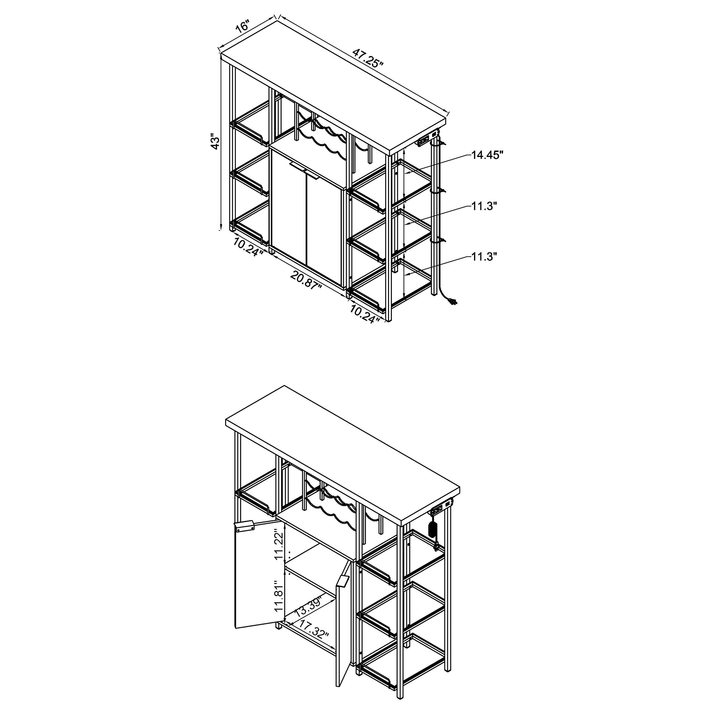 Gallimore Bar Cabinet - Ideal Furniture (Fresno,CA)