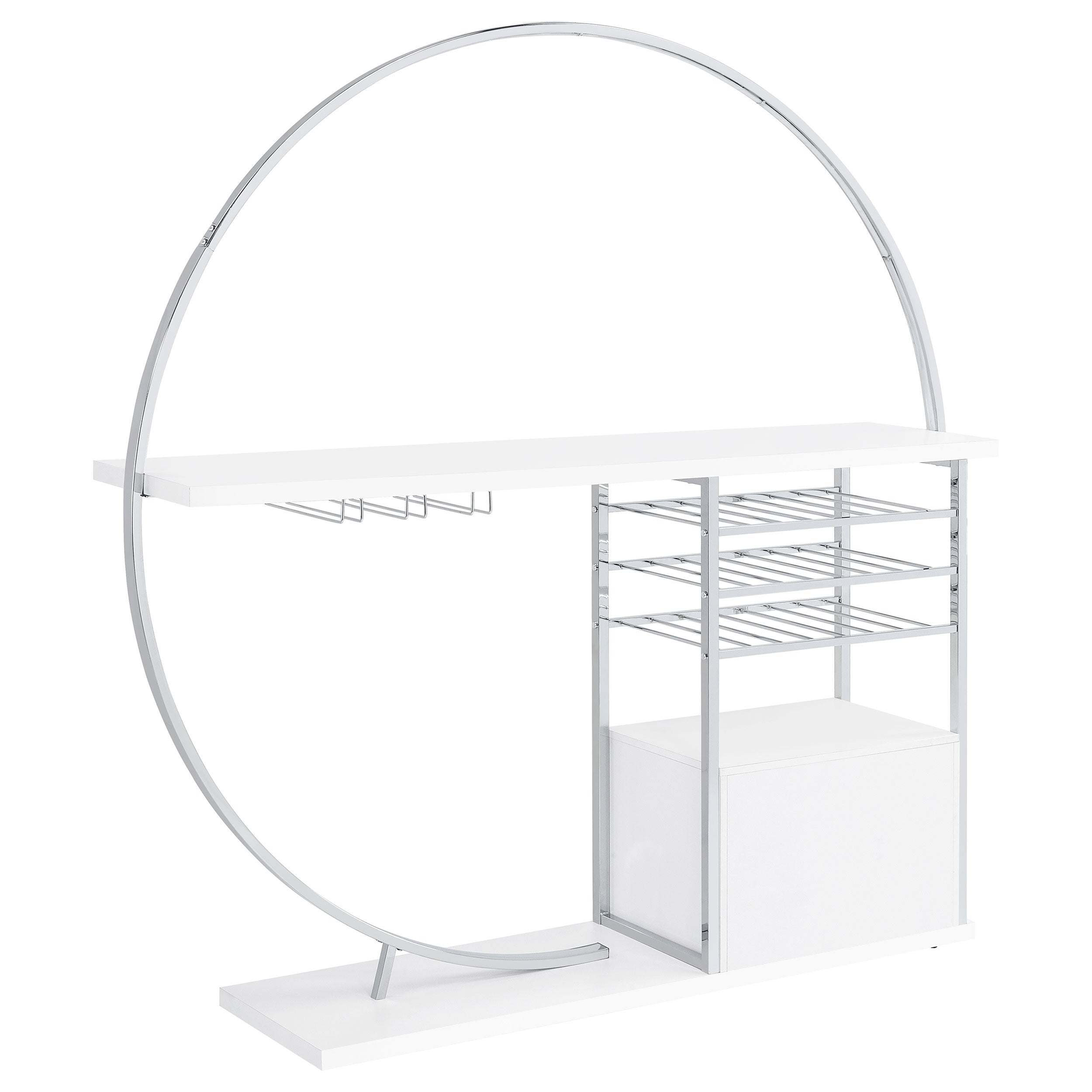 Risley Wine Cabinet with LED Lighting - Ideal Furniture (Fresno,CA)