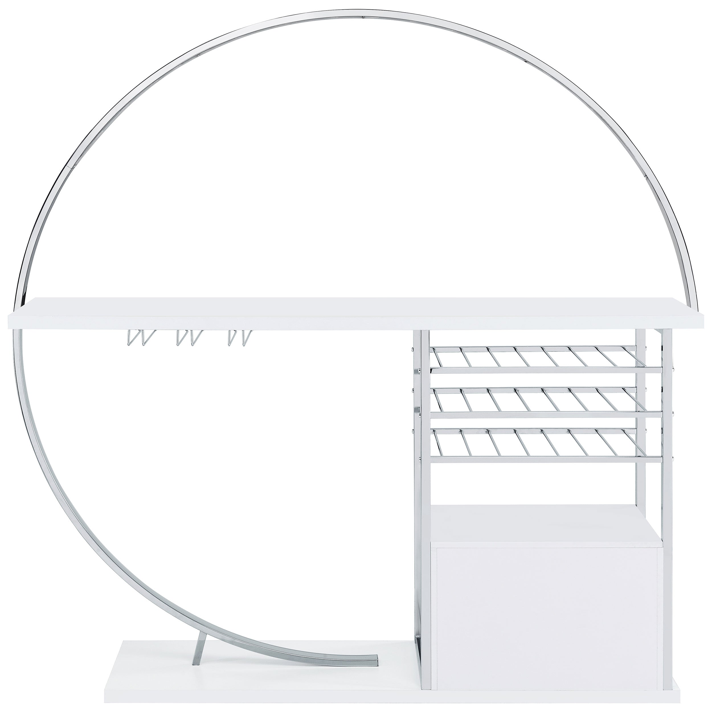 Risley Wine Cabinet with LED Lighting - Ideal Furniture (Fresno,CA)