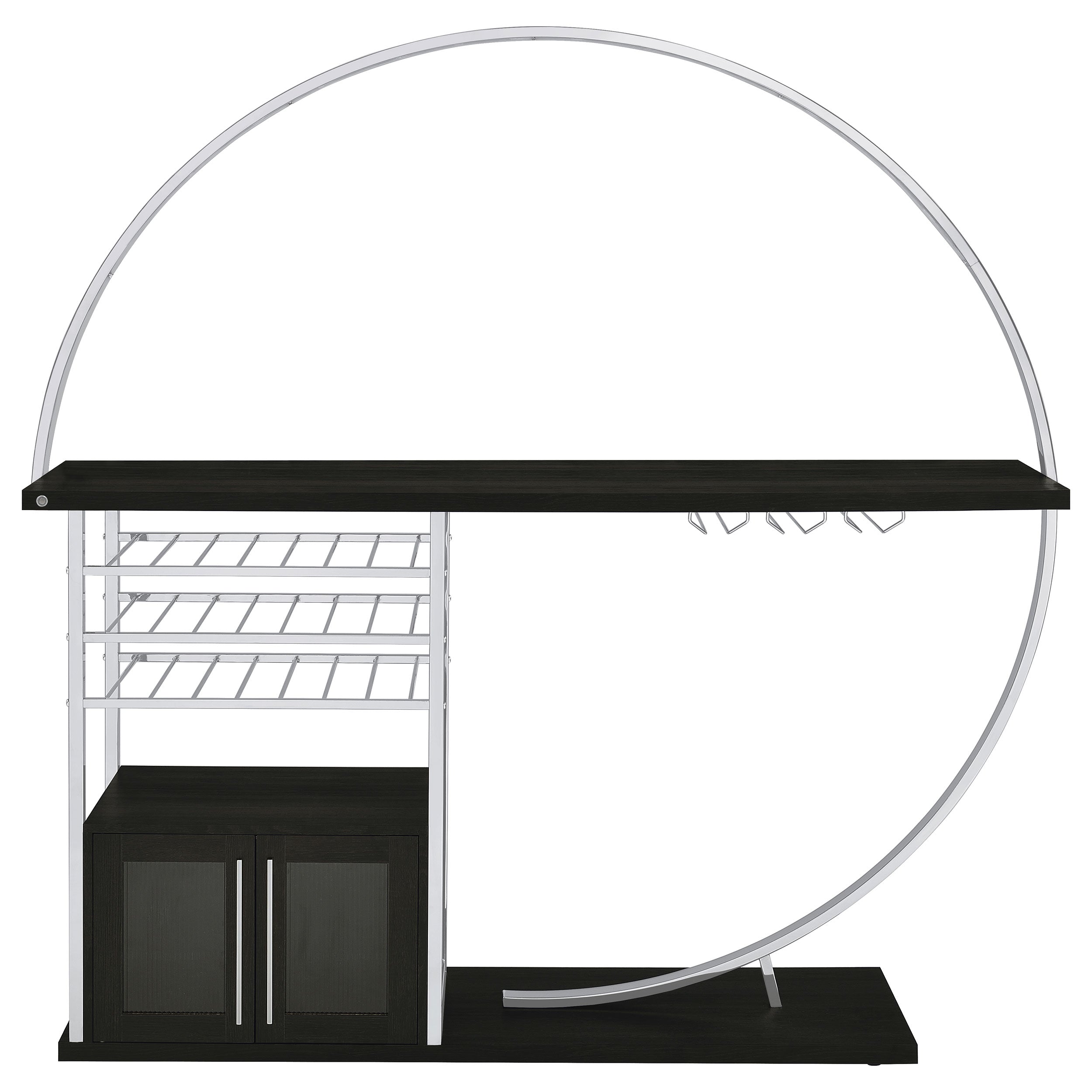 Risley Wine Cabinet with LED Lighting - Ideal Furniture (Fresno,CA)