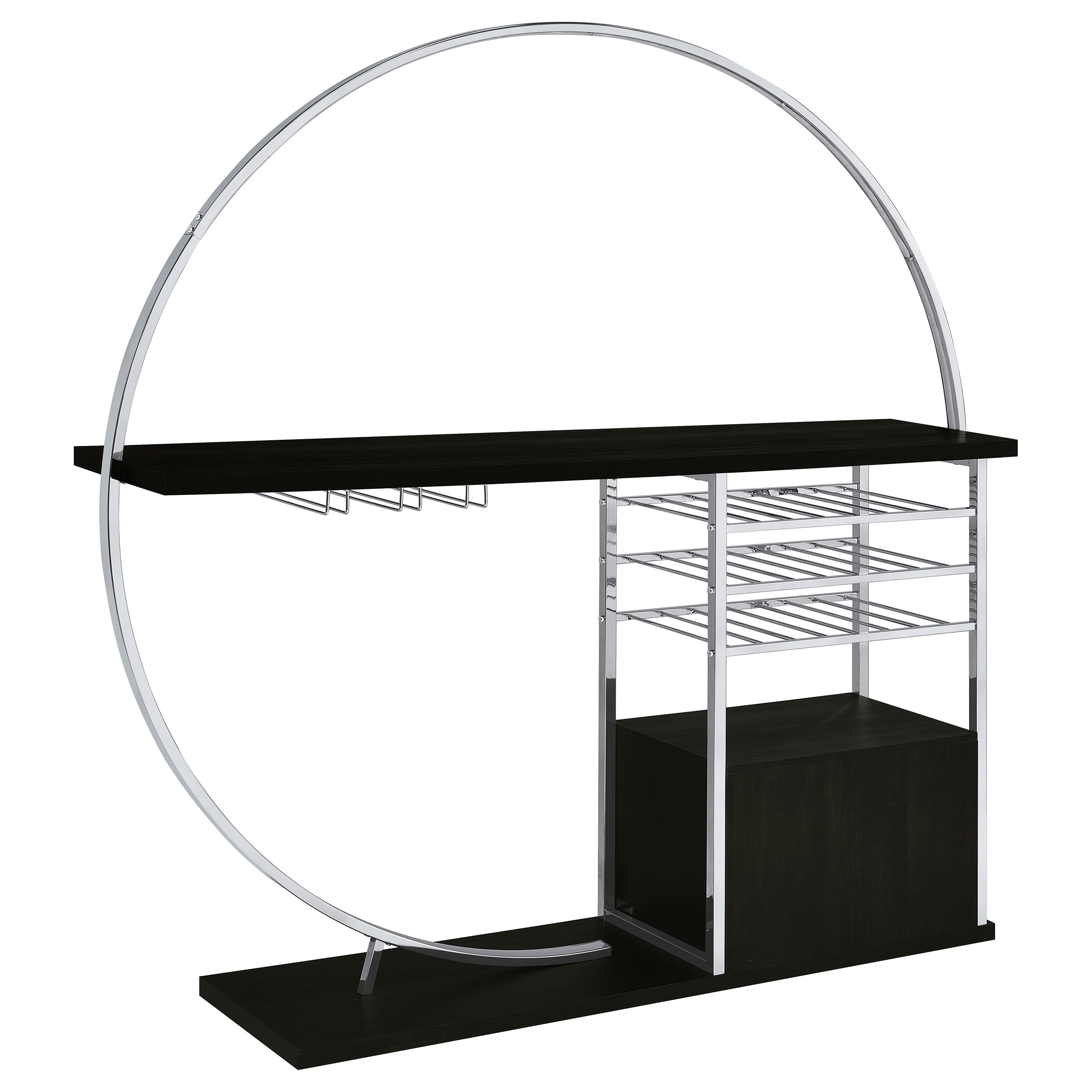 Risley Wine Cabinet with LED Lighting - Ideal Furniture (Fresno,CA)