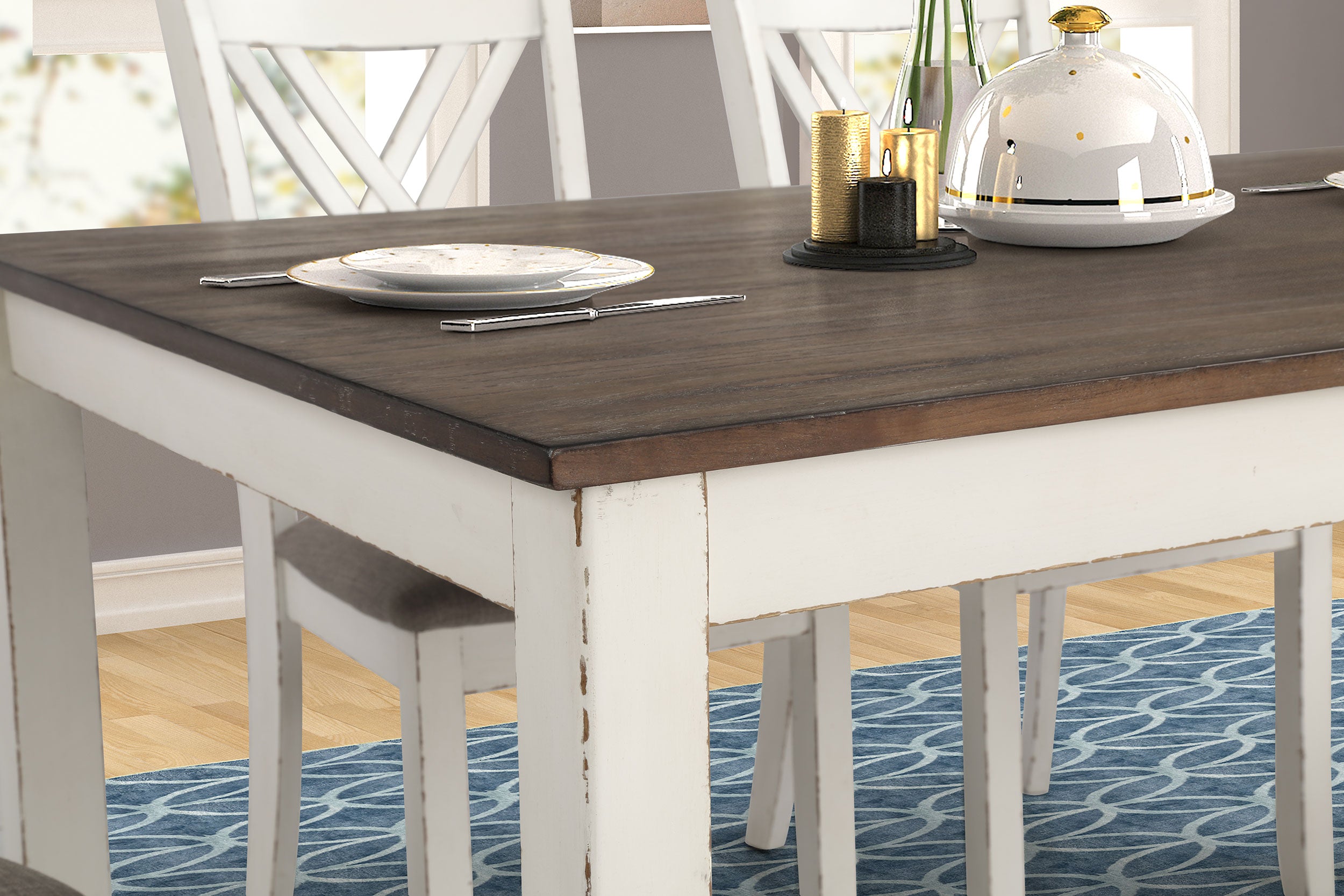 Fortress Dining Set - Ideal Furniture (Fresno,CA)