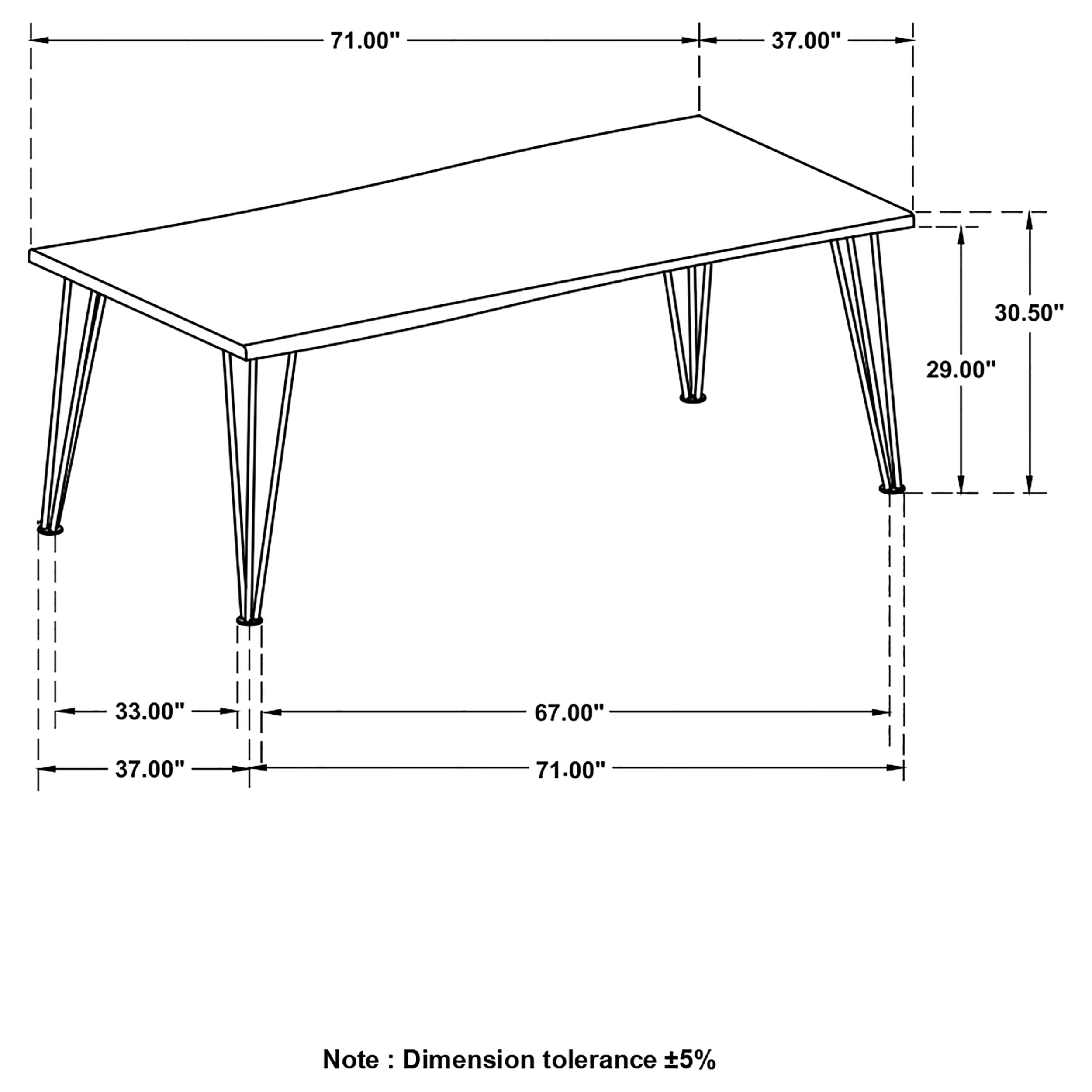 Sherman Dining Table - Ideal Furniture (Fresno,CA)