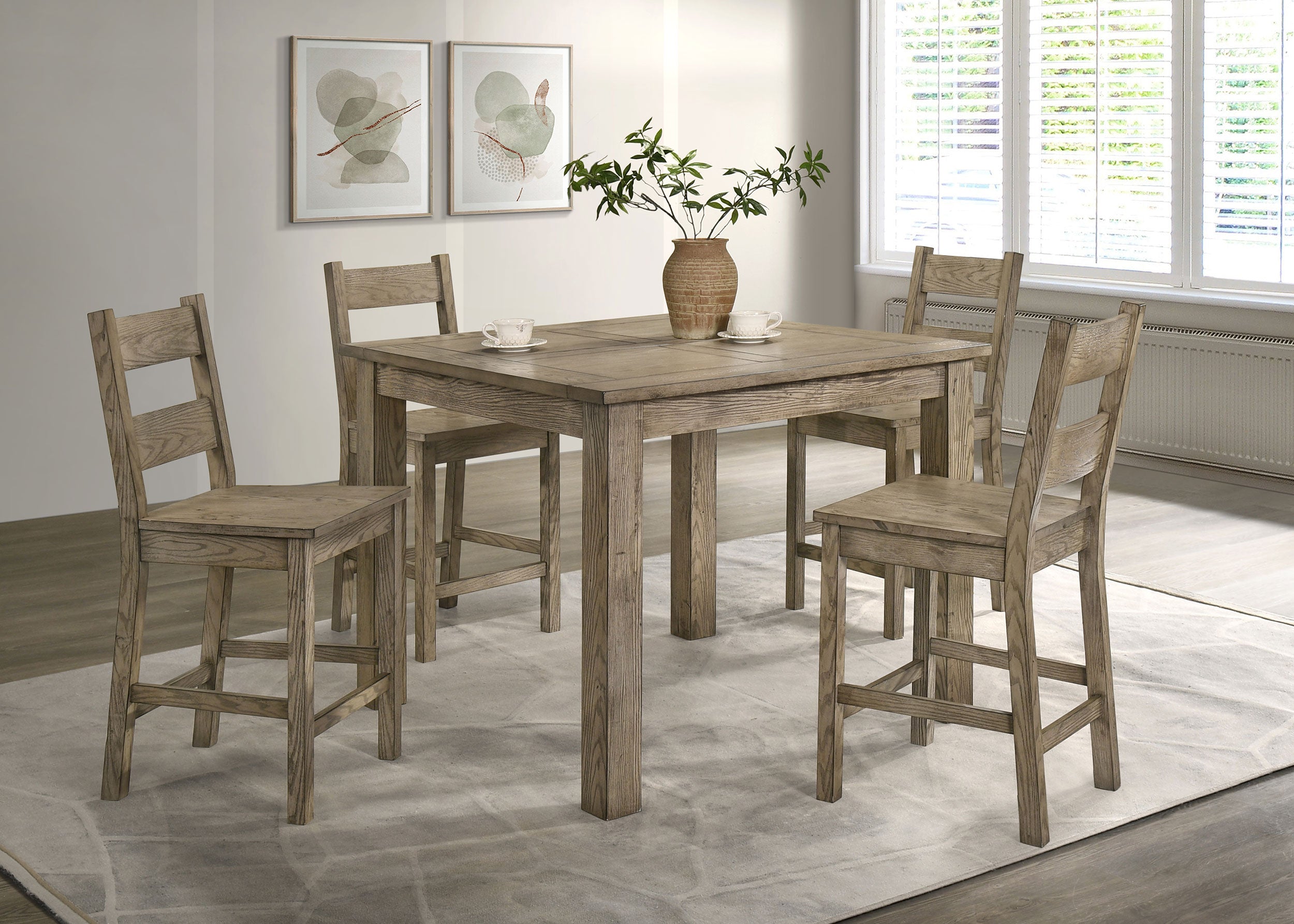 Cardova Counter Height Dining Set - Ideal Furniture (Fresno,CA)