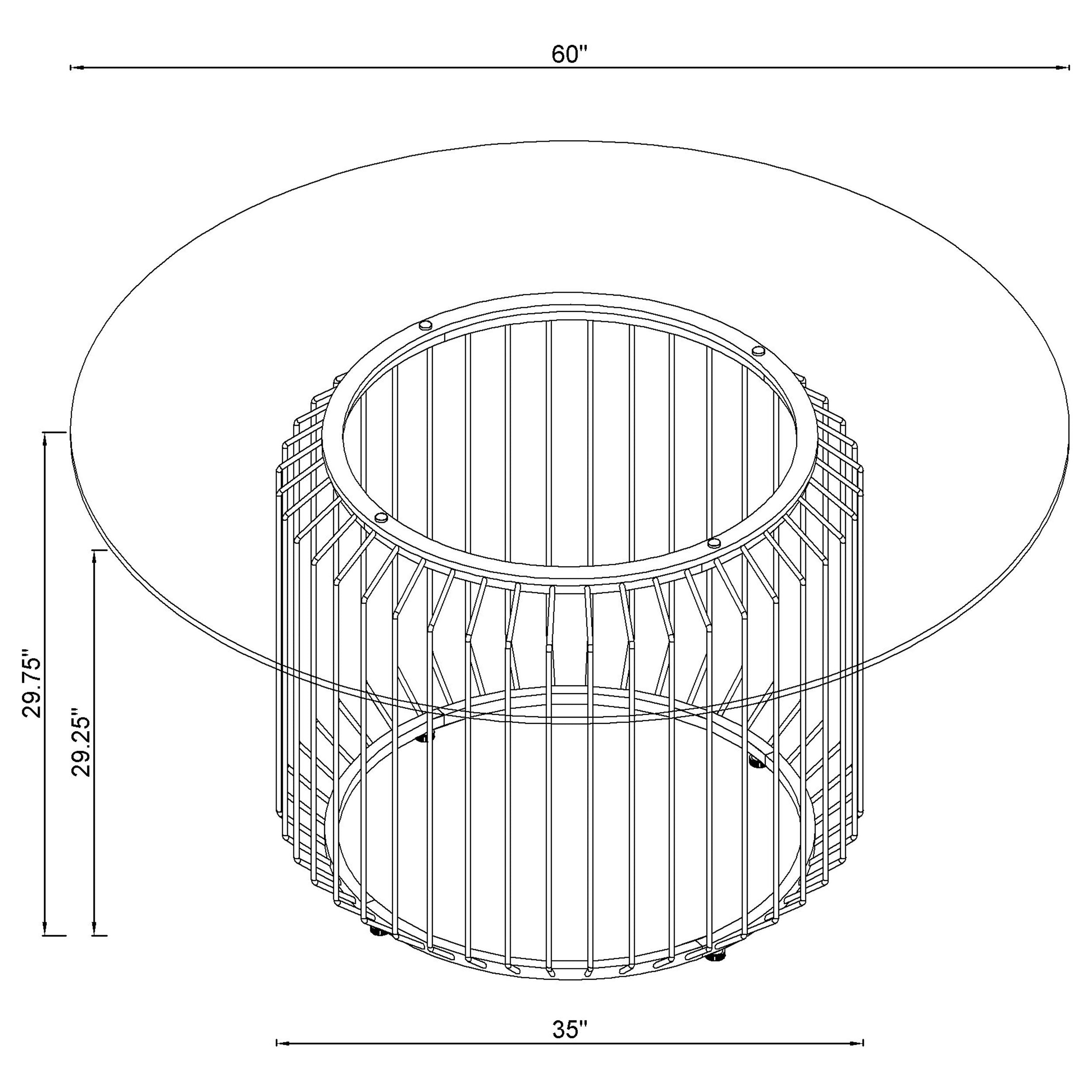 Veena Dining Table - Ideal Furniture (Fresno,CA)