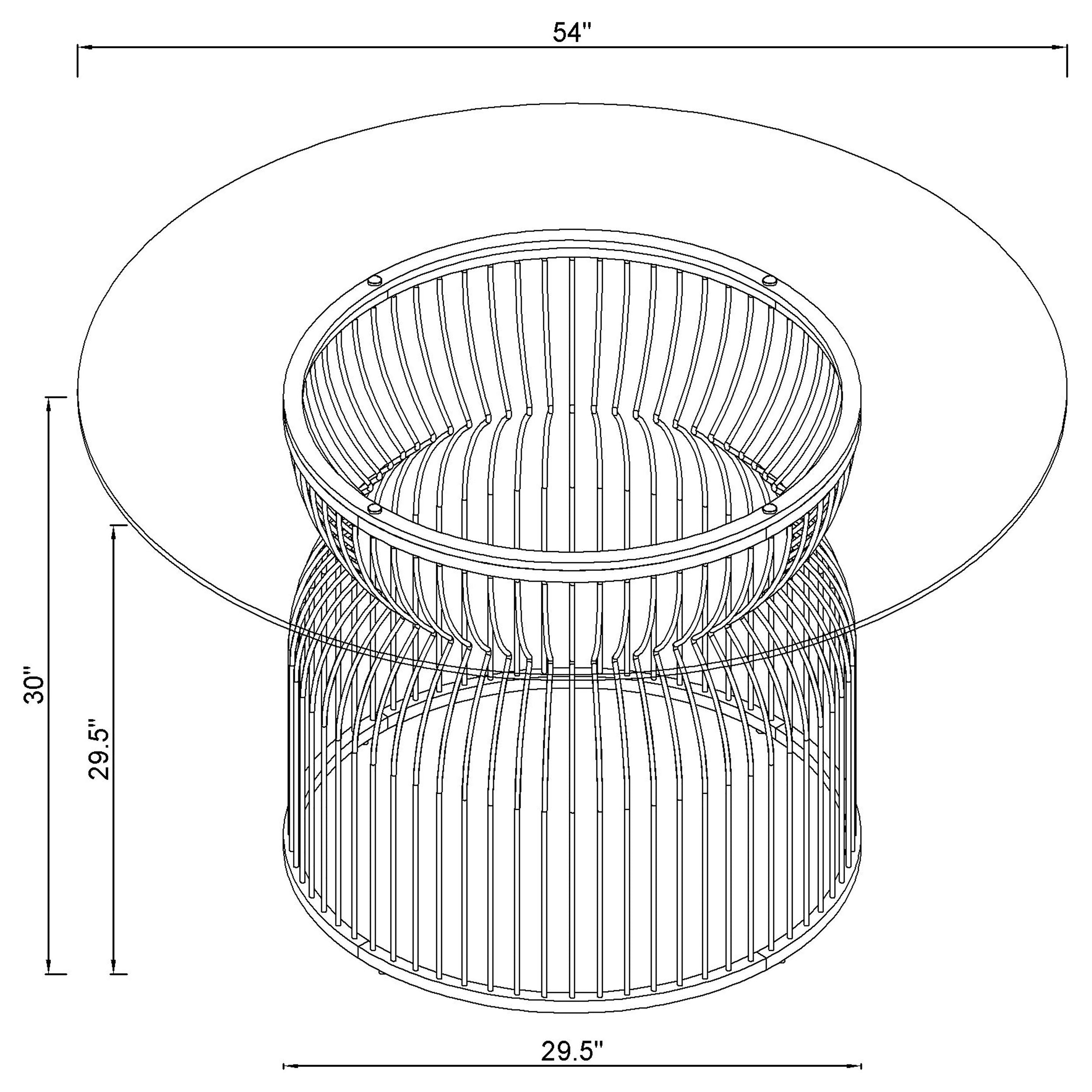 Granvia Dining Table - Ideal Furniture (Fresno,CA)
