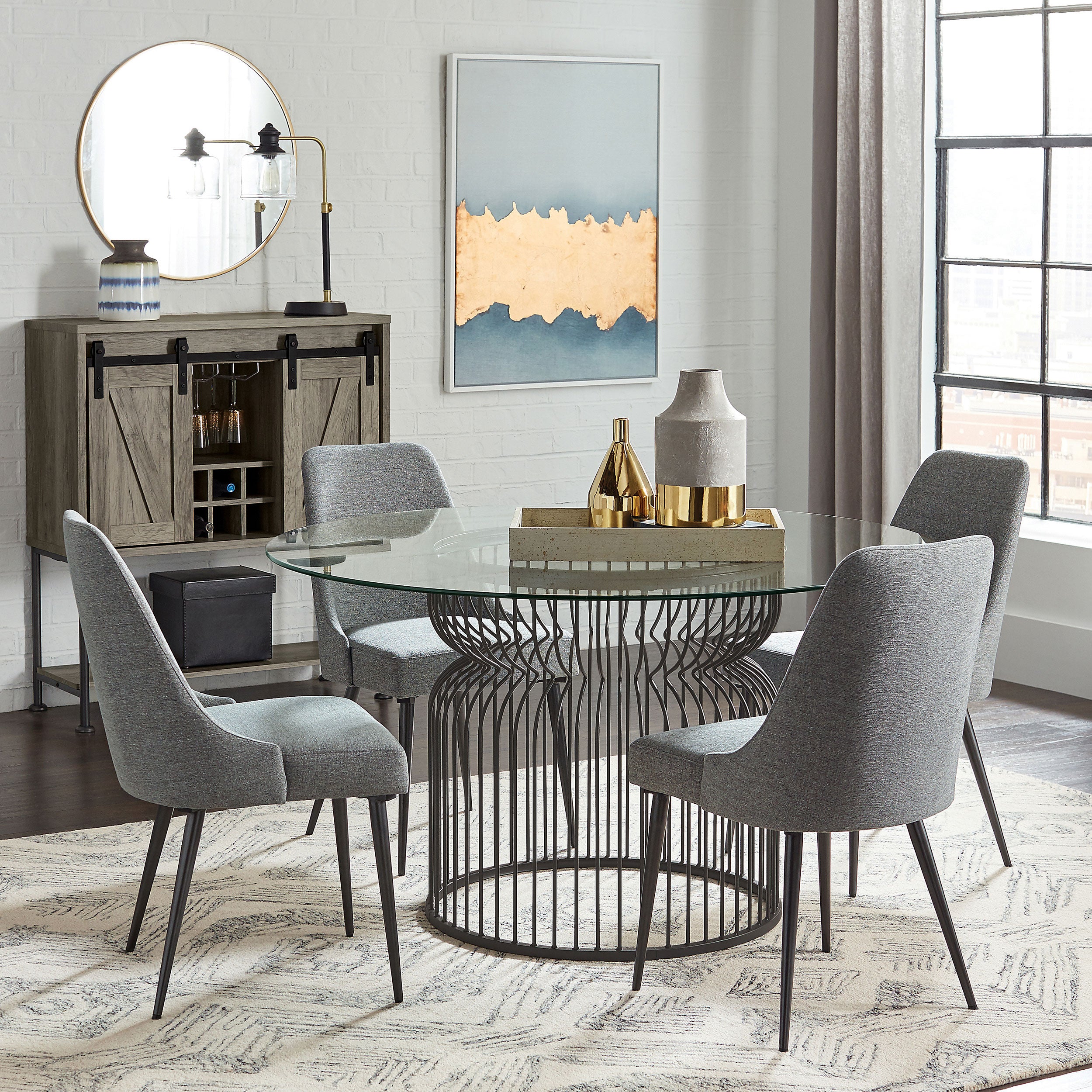 Granvia Dining Table Base - Ideal Furniture (Fresno,CA)