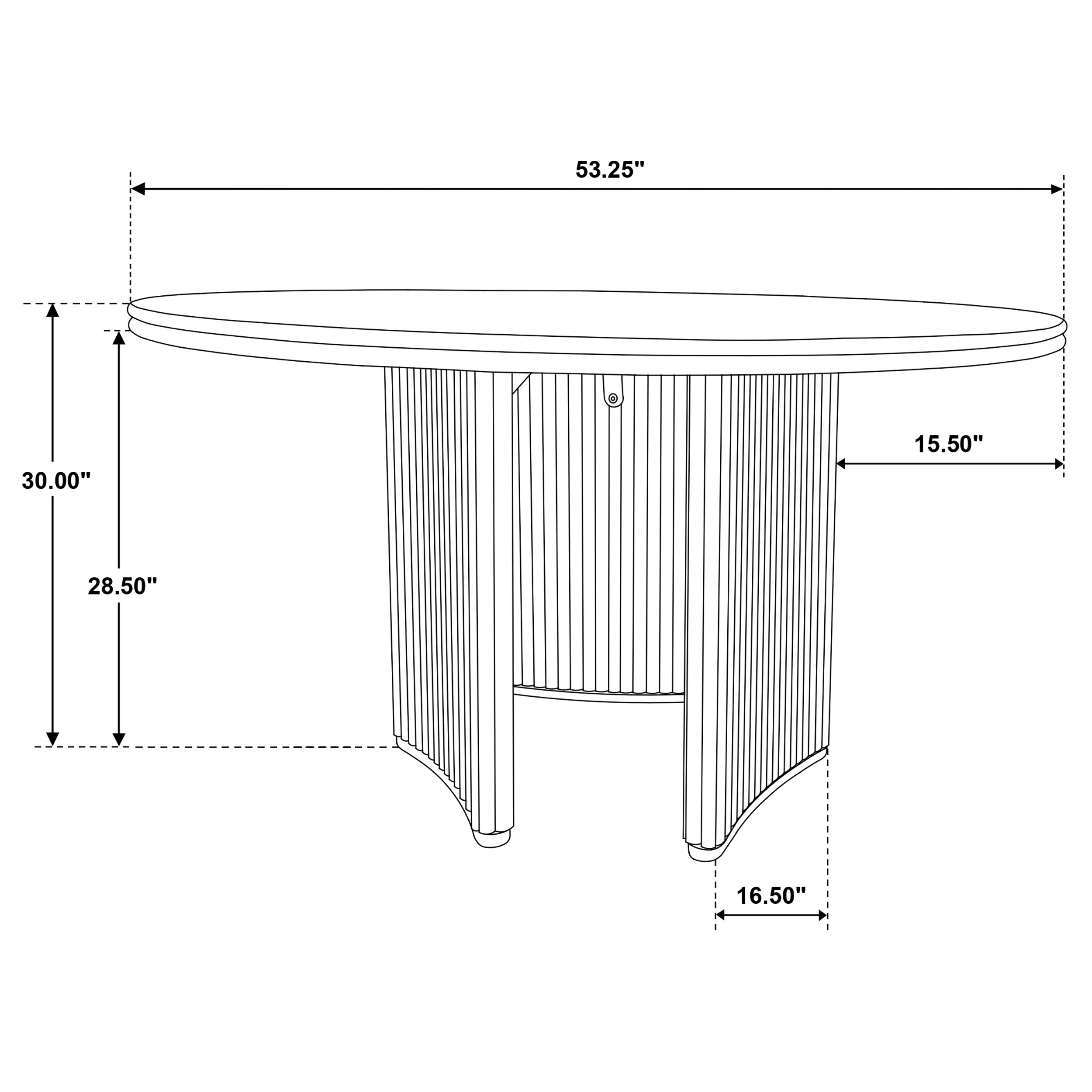 Adina Dining Table - Ideal Furniture (Fresno,CA)