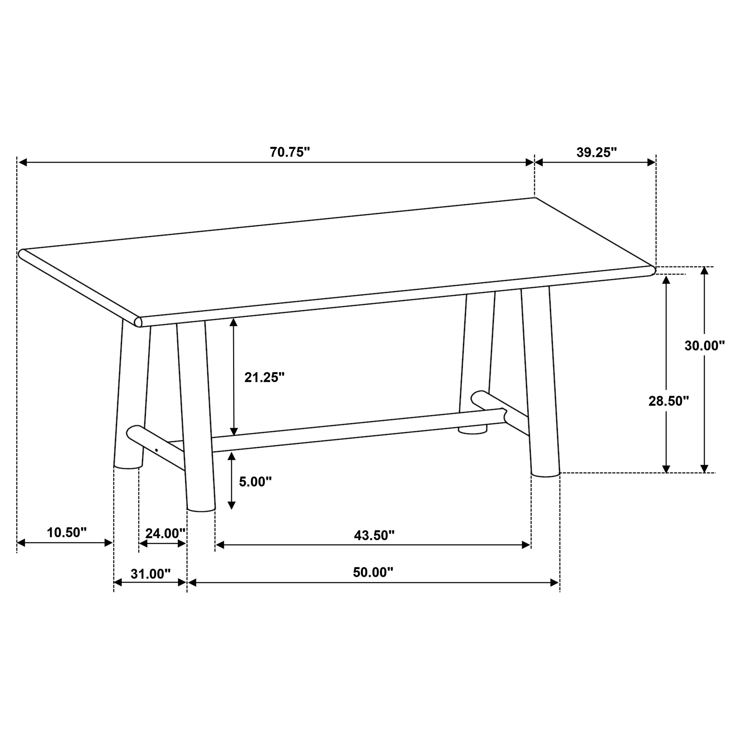 Duncan Dining Table - Ideal Furniture (Fresno,CA)