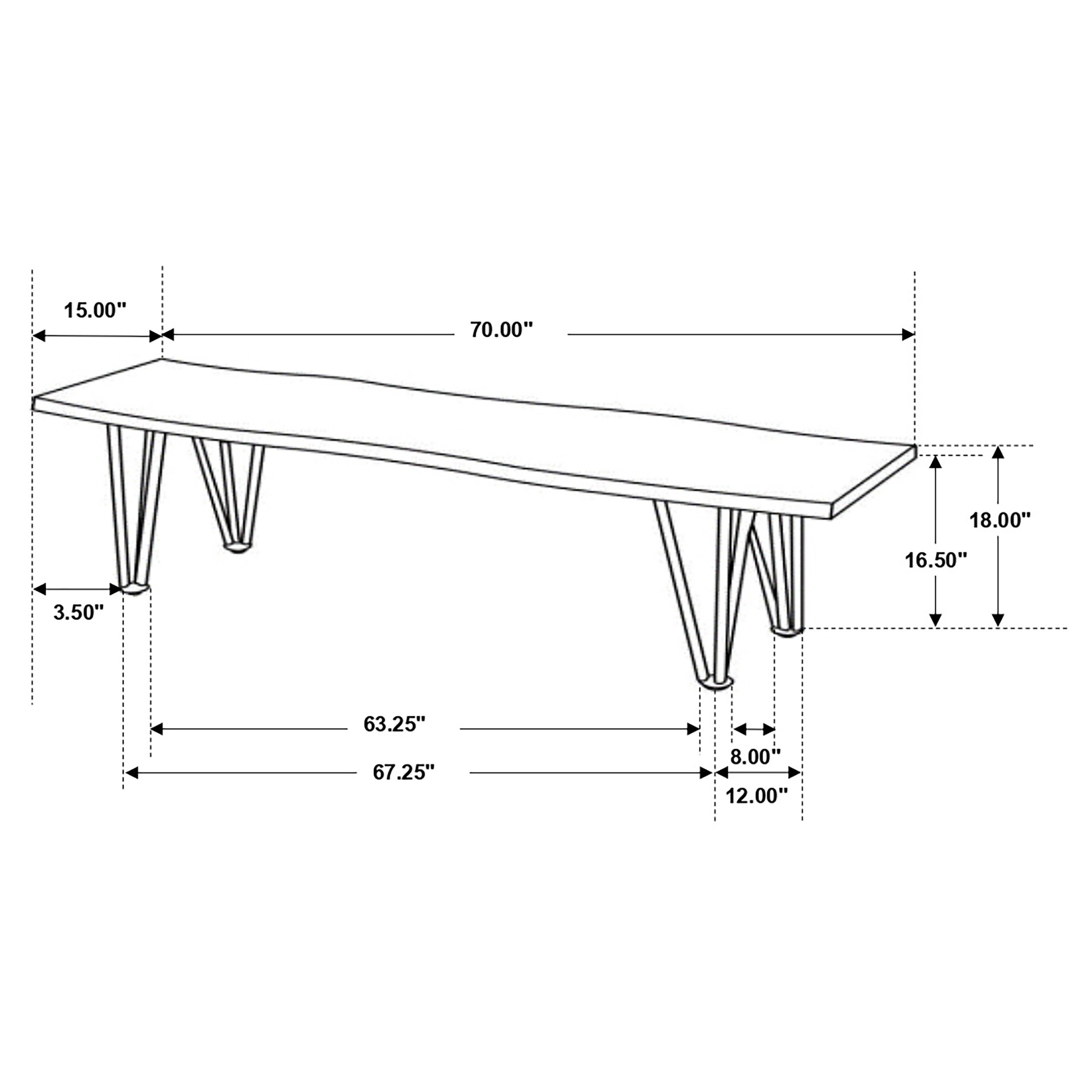 Neve Dining Bench - Ideal Furniture (Fresno,CA)