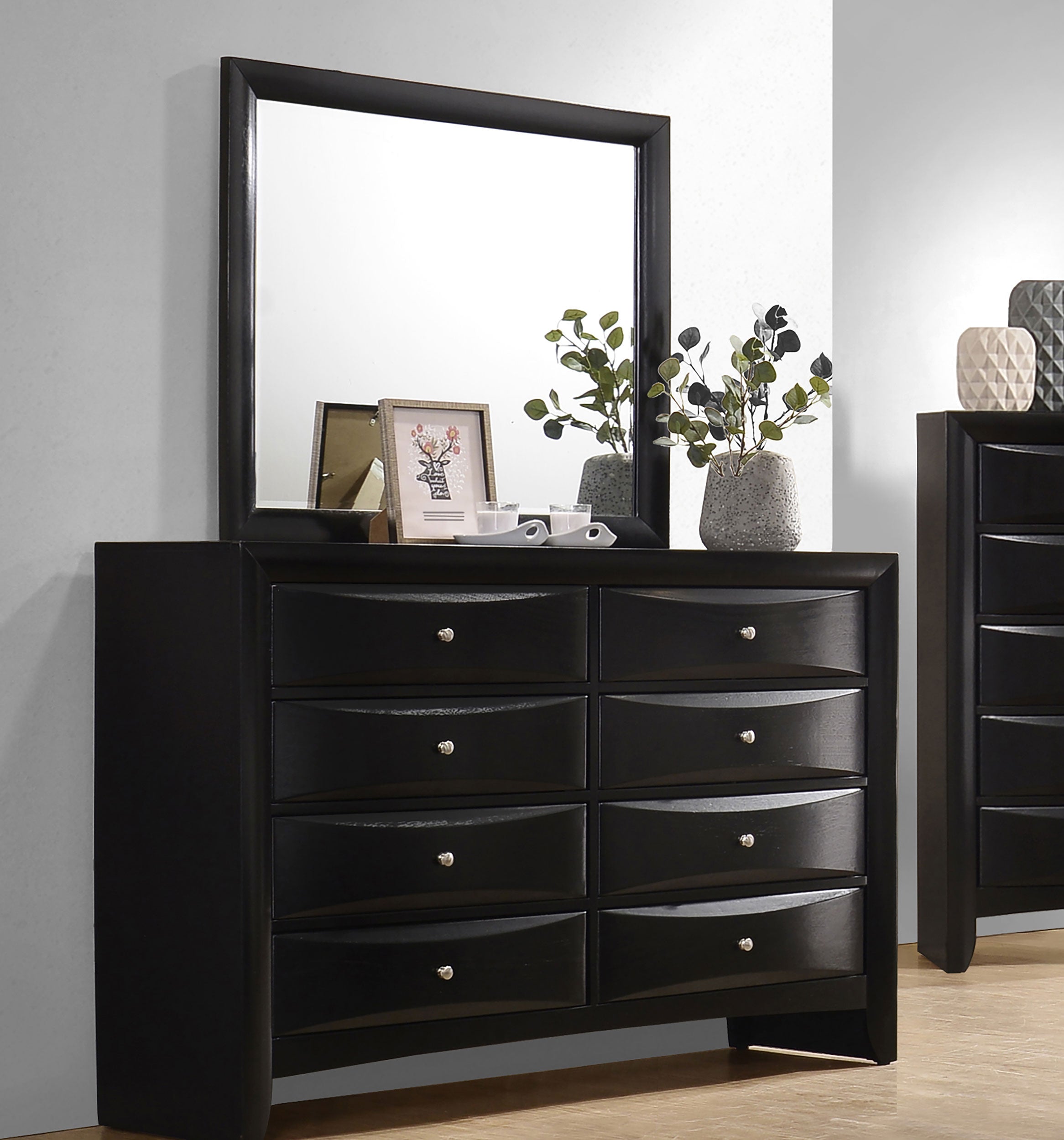 Briana Dresser with Mirror - Ideal Furniture (Fresno,CA)