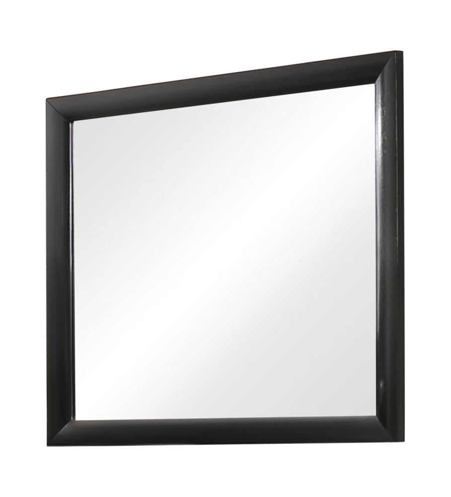 Briana Rectangle Dresser Mirror Black - Ideal Furniture (Fresno,CA)
